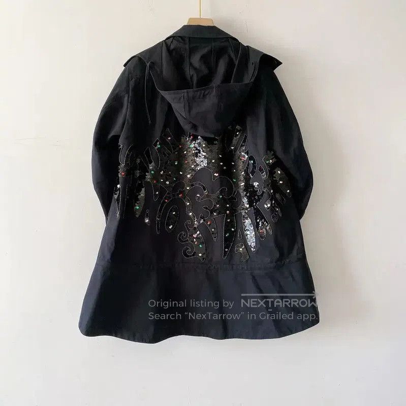 Valentino Valentino Black Cotton Mid-Length Women's Trench Coat . Size M / US 6-8 / IT 42-44 - 2 Thumbnail