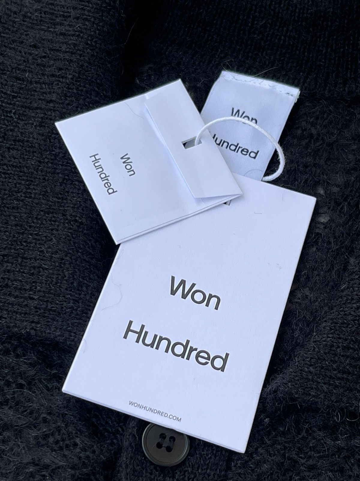 Our Legacy × Won Hundred !DS! AW23 Won Hundred Mazar LS Black Knitted Cardigan Size US M / EU 48-50 / 2 - 23 Thumbnail
