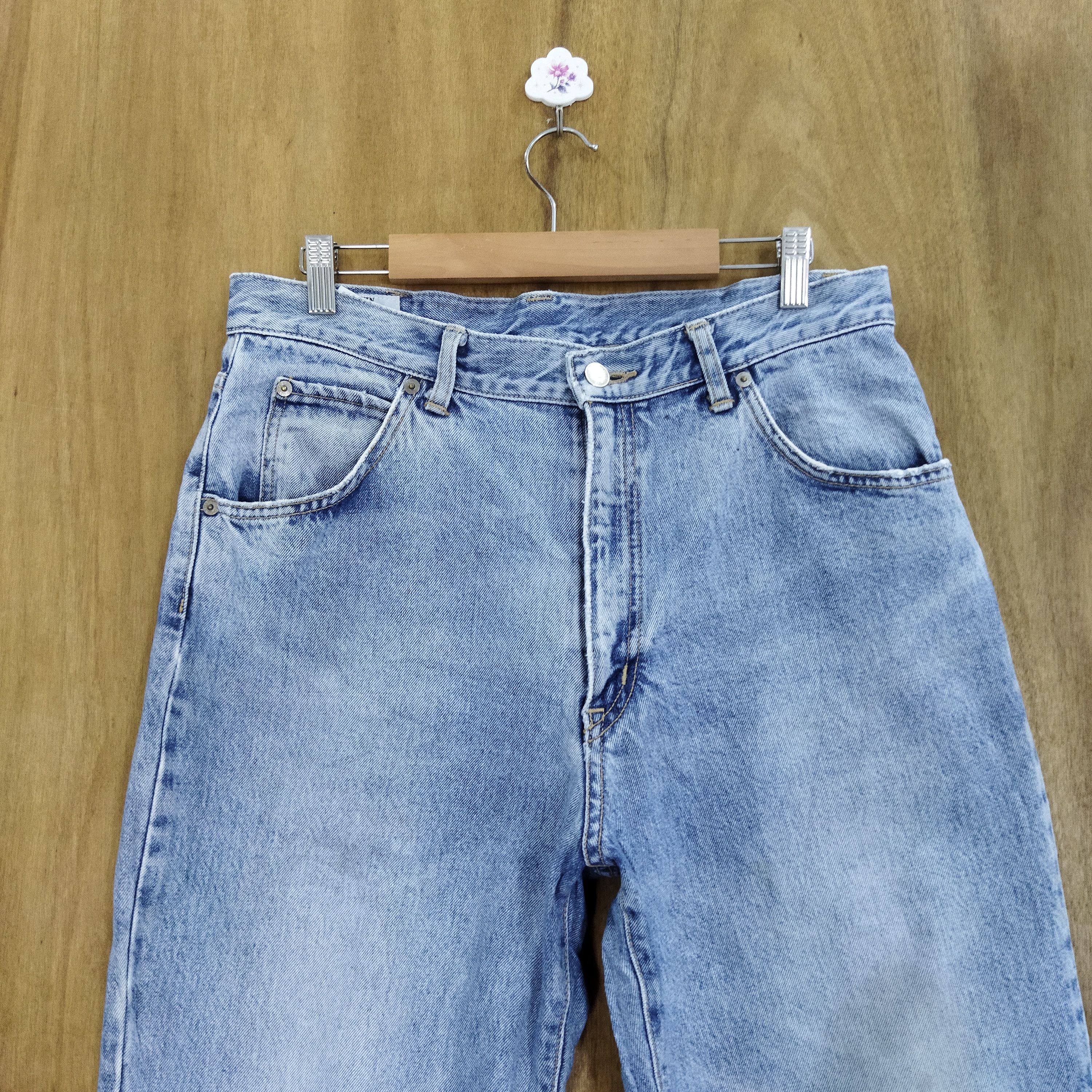 Edwin × Vintage VINTAGE EDWIN LIGHT BLUE JEANS PANTS Size US 32 / EU 48 - 2 Thumbnail