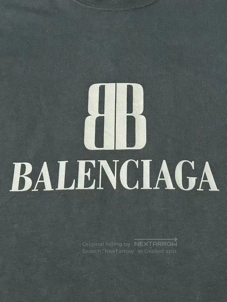 Balenciaga Balenciaga BB Logo Short Sleeve Tee. Size US L / EU 52-54 / 3 - 3 Thumbnail