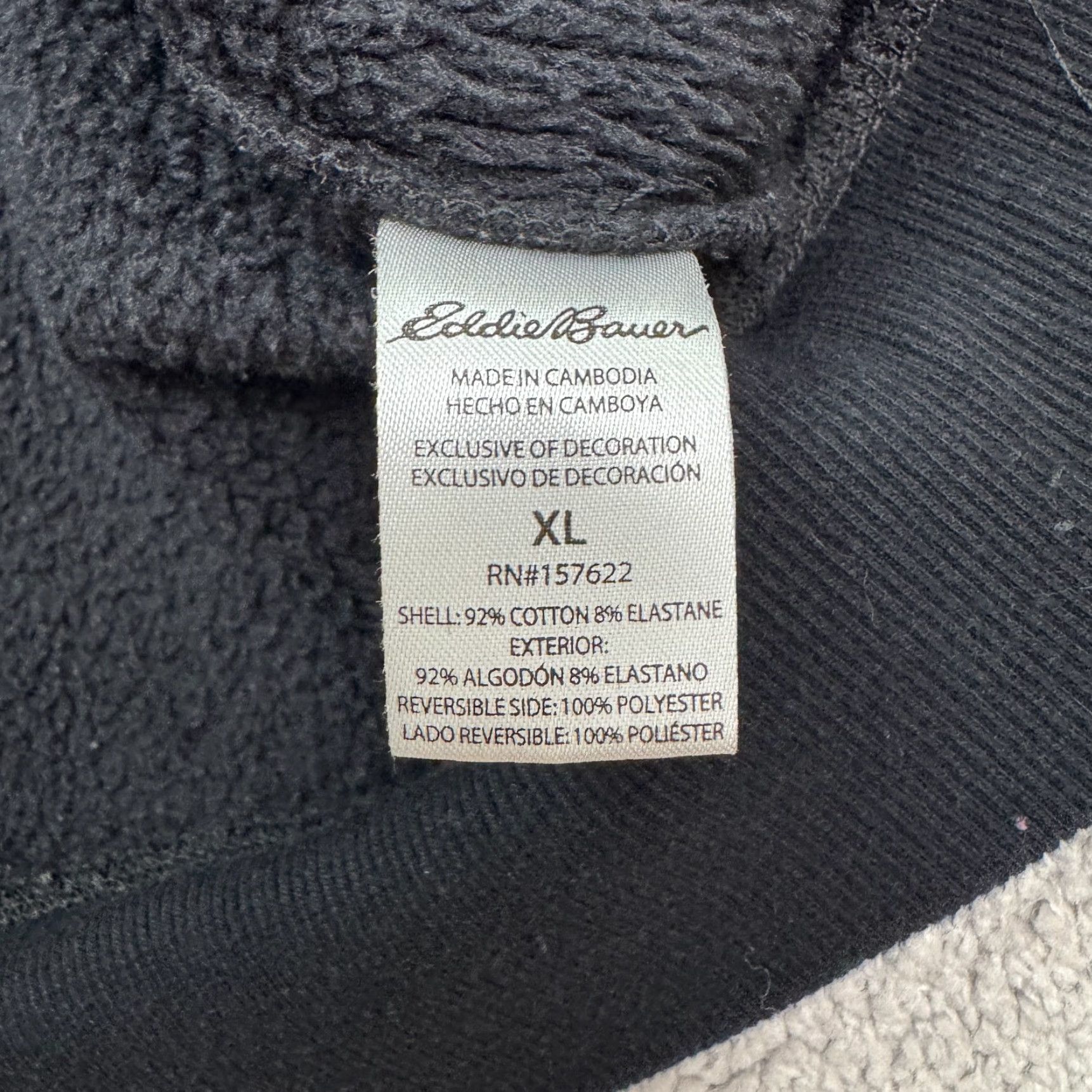 Eddie Bauer Eddie Bauer Sweatshirt Mens XL Black Crew Neck Cotton Fleece Pullover Size US XL / EU 56 / 4 - 7 Thumbnail