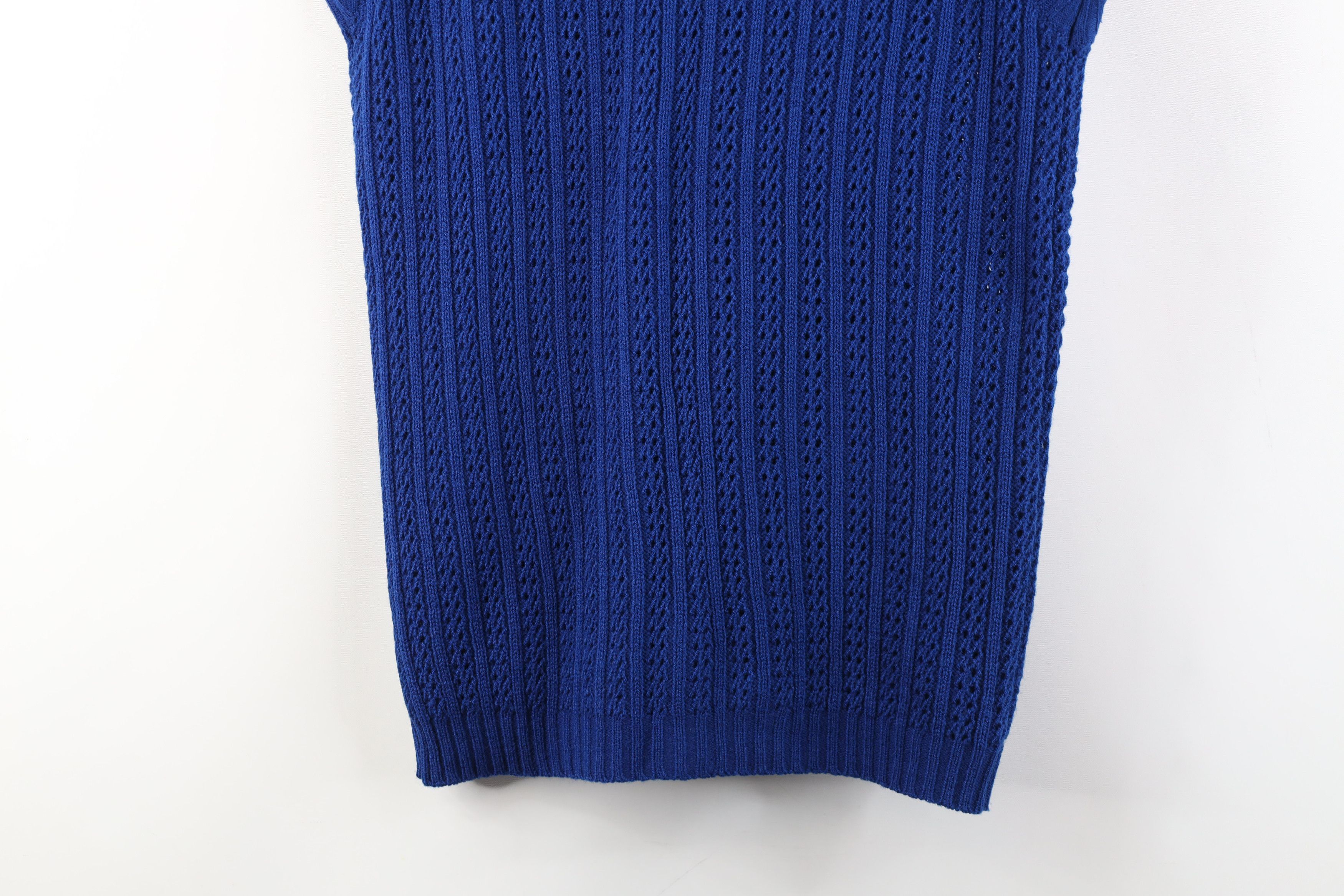 Vintage Vintage 70s Streetwear Ribbed Knit Cardigan Sweater Vest Size M / US 6-8 / IT 42-44 - 12 Thumbnail