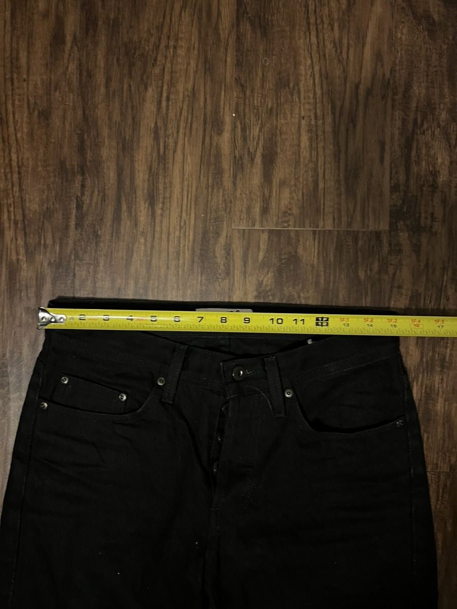 Naked & Famous Naked and Famous Solid Black Selvedge Jeans 30 31 Size US 31 - 5 Thumbnail