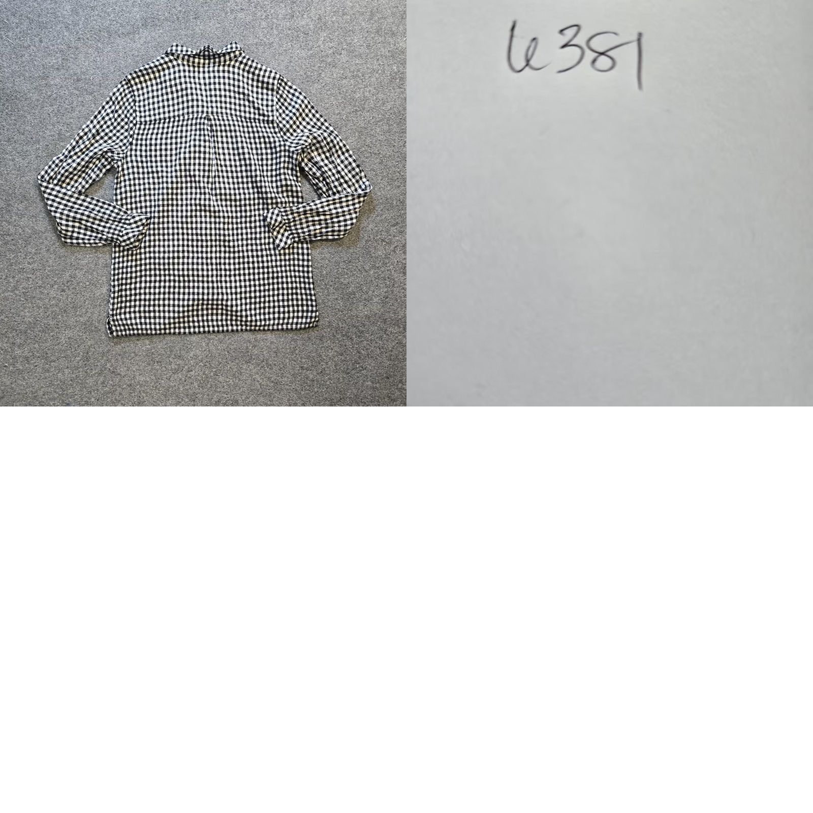 J. Jill J Jill Top Shirt Womens S Black Plaid Button Pocket Long Sleeve Casual Size S / US 4 / IT 40 - 8 Thumbnail