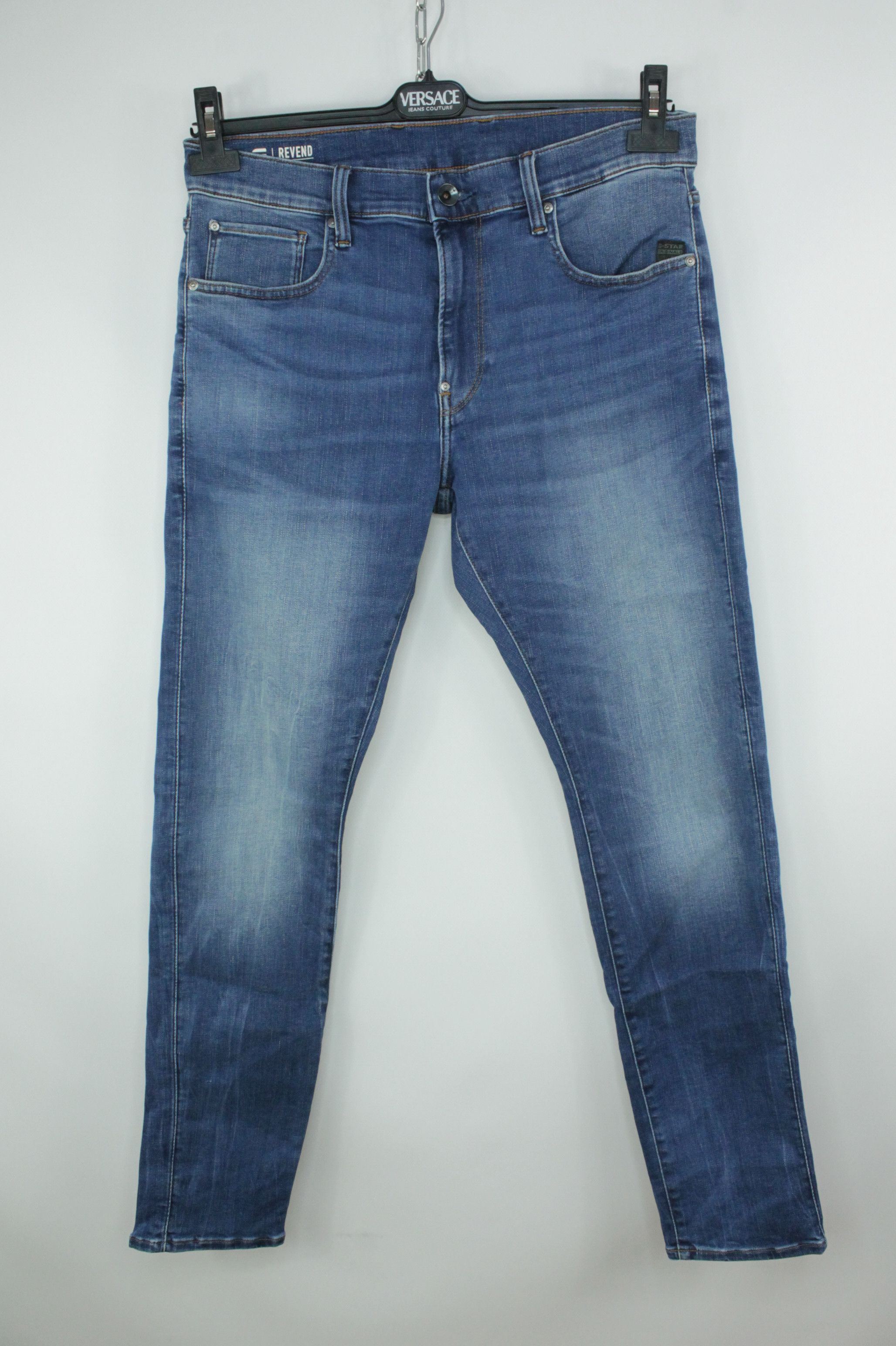 G-Star G-Star Raw Revend Skinny Blue Denim Jeans Size US 32 / EU 48 - 1 Thumbnail