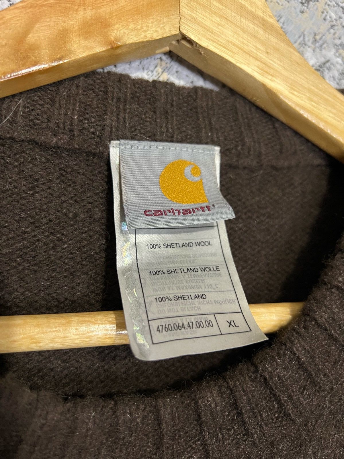 Carhartt × Vintage Vintage Carhartt Sweater Small Logo 90s Rare Wool Knit Size US XL / EU 56 / 4 - 3 Thumbnail