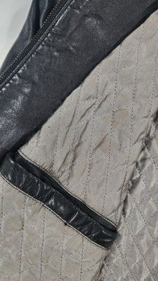 Brandini Brandini Lamb Leather Moto Jacket Minimalist Full Zip Size Size US L / EU 52-54 / 3 - 11 Thumbnail