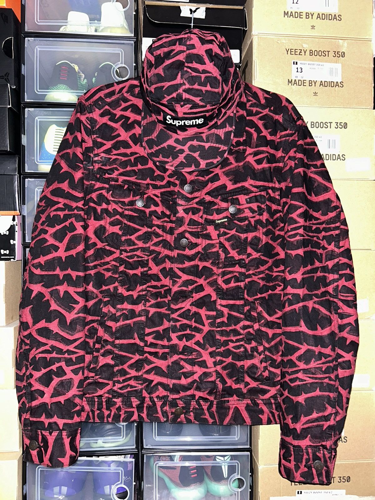 Supreme BUNDLE Supreme Thorn Trucker Jacket & MATCHING HAT FW18 NEW Size US M / EU 48-50 / 2 - 1 Thumbnail