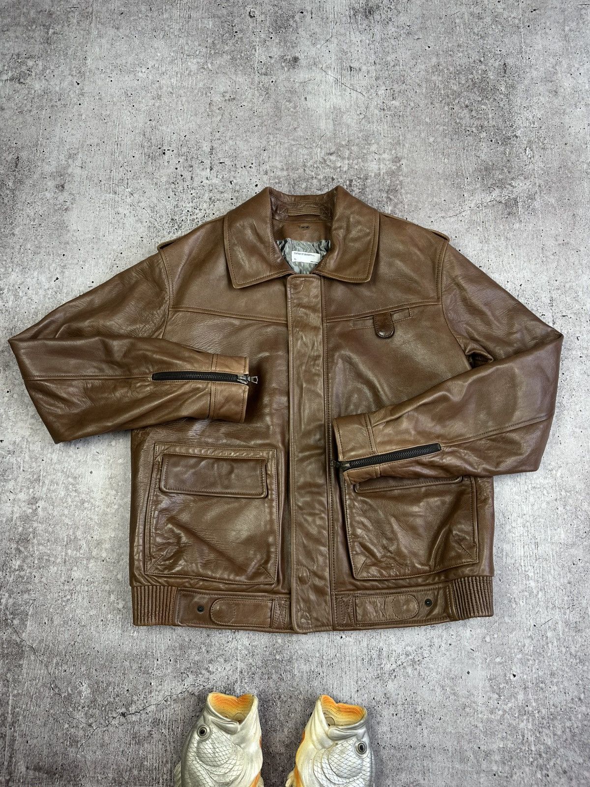 Porsche Design 000/600 Porsche Design Limited Edition Leather Jacket Size US XL / EU 56 / 4 - 1 Thumbnail