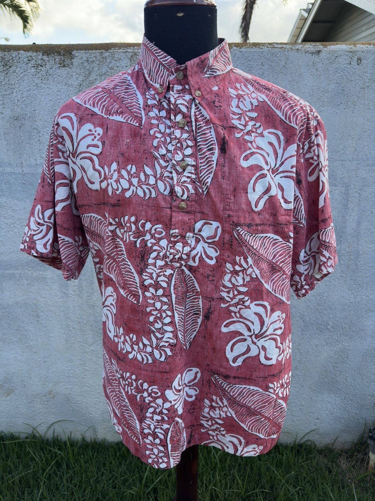 Other PreOwned Kahala Hawaiian Print Red 3/4 Button Men's Large Size US L / EU 52-54 / 3 - 1 Thumbnail