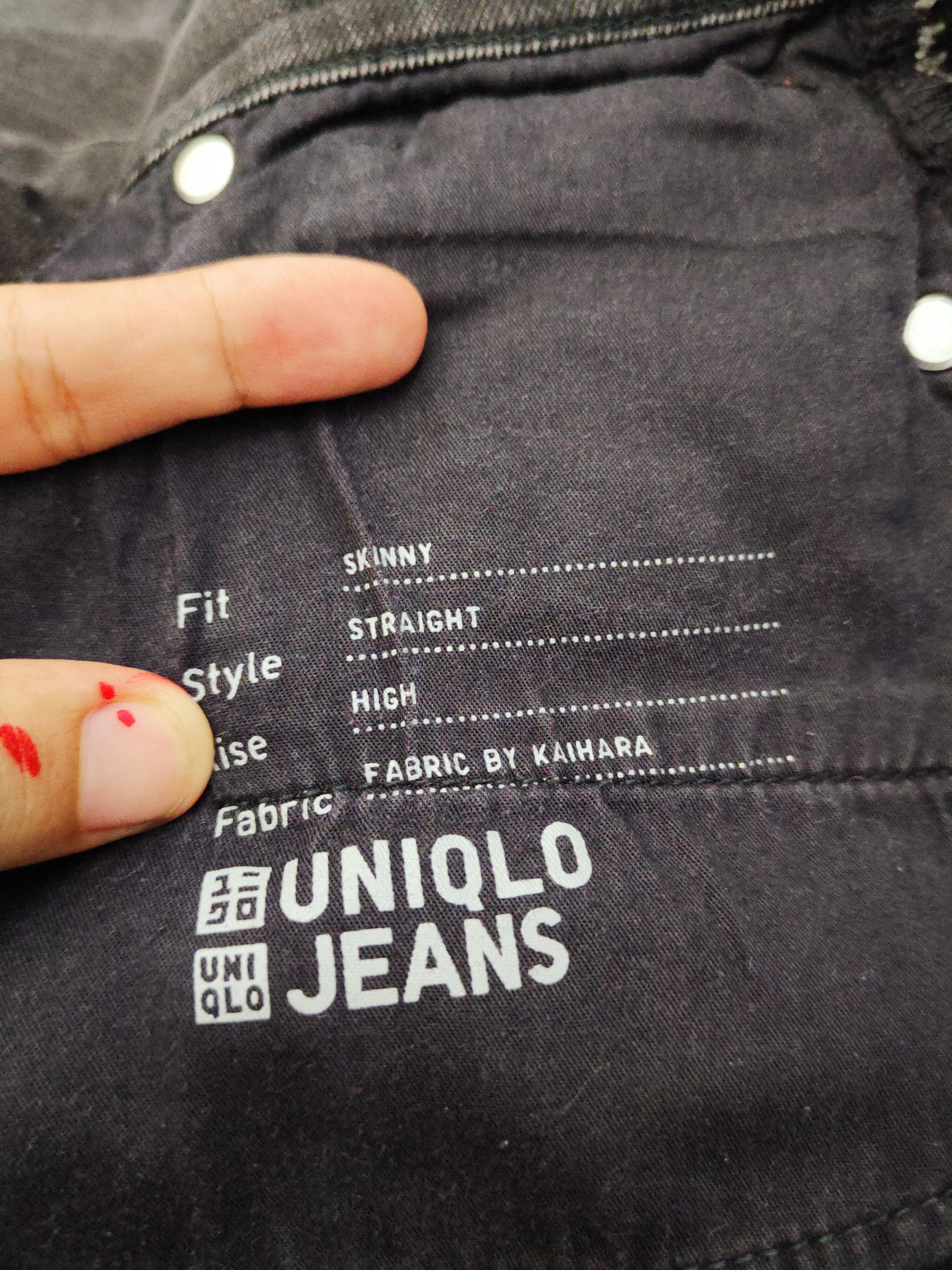 Japanese Brand Uniqlo Black Distressed Ripped Jeans #W231 Size 26" / US 2 / IT 38 - 13 Thumbnail