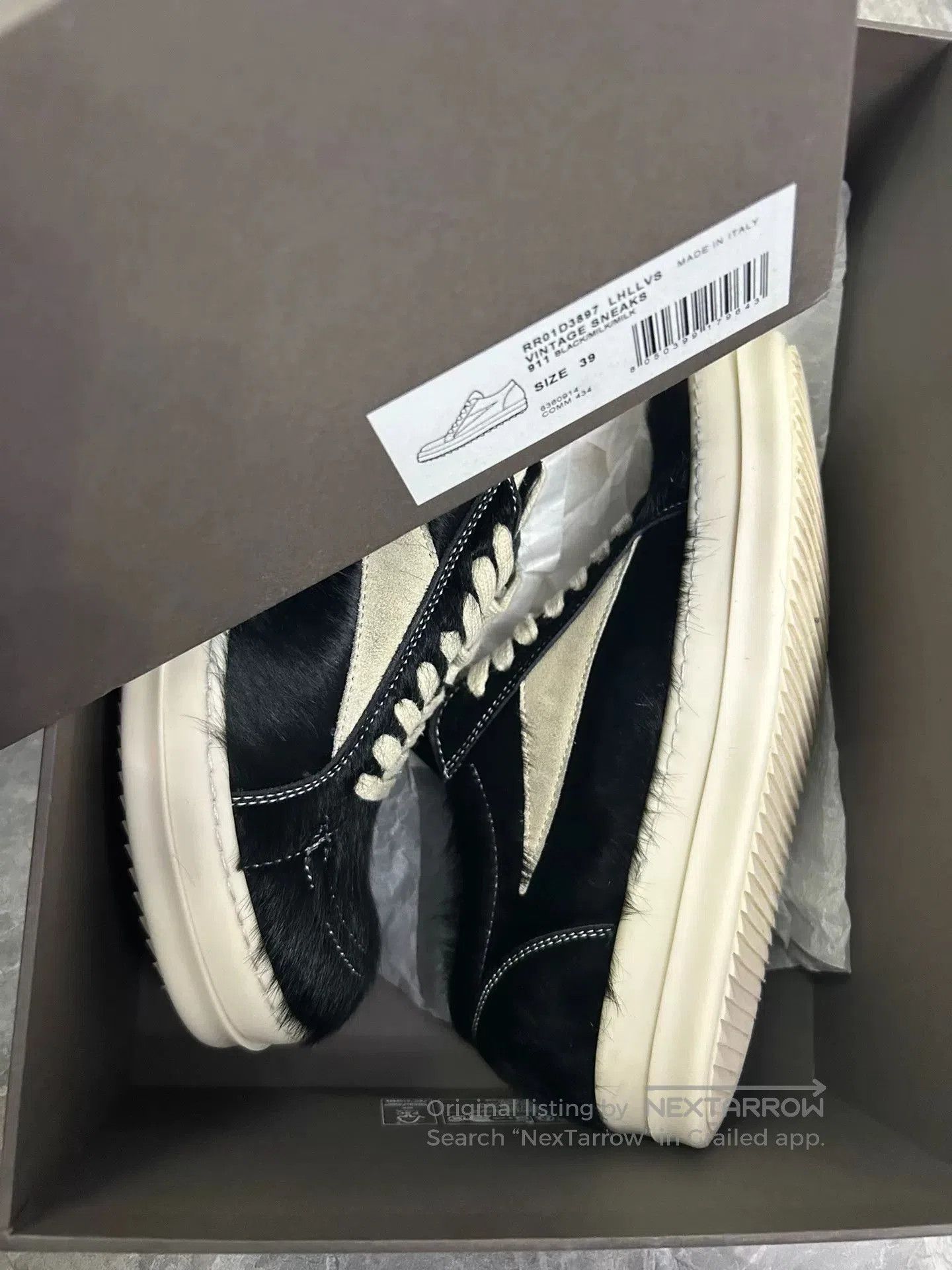 Rick Owens rick owens black fur sneakers size 39. Size US 7 / EU 40 - 7 Thumbnail