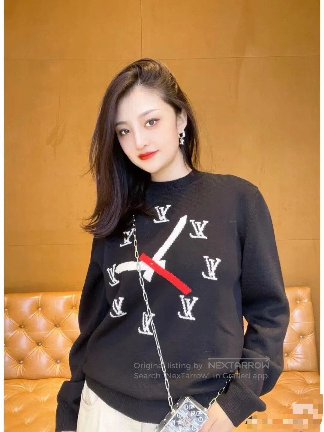 Louis Vuitton Louis Vuitton 23FW Clock Pattern Crewneck. Size US L / EU 52-54 / 3 - 6 Thumbnail