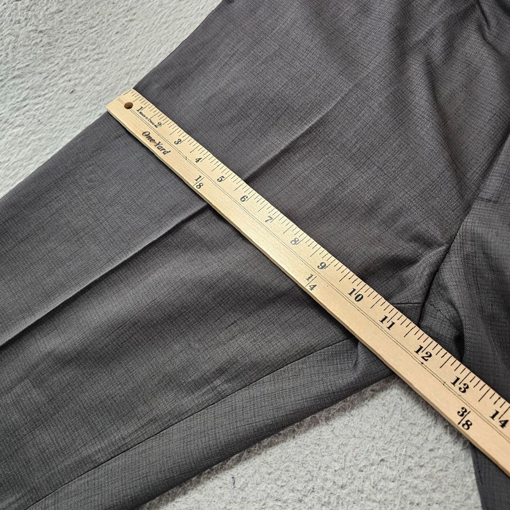 Haggar Haggar Dress Pants Mens 36x29 Gray Slim Fit Premium Stretch Flat Front Dress Pants Mens Slim Gray 36 29 Modern Classic Size US 36 / EU 52 - 7 Thumbnail