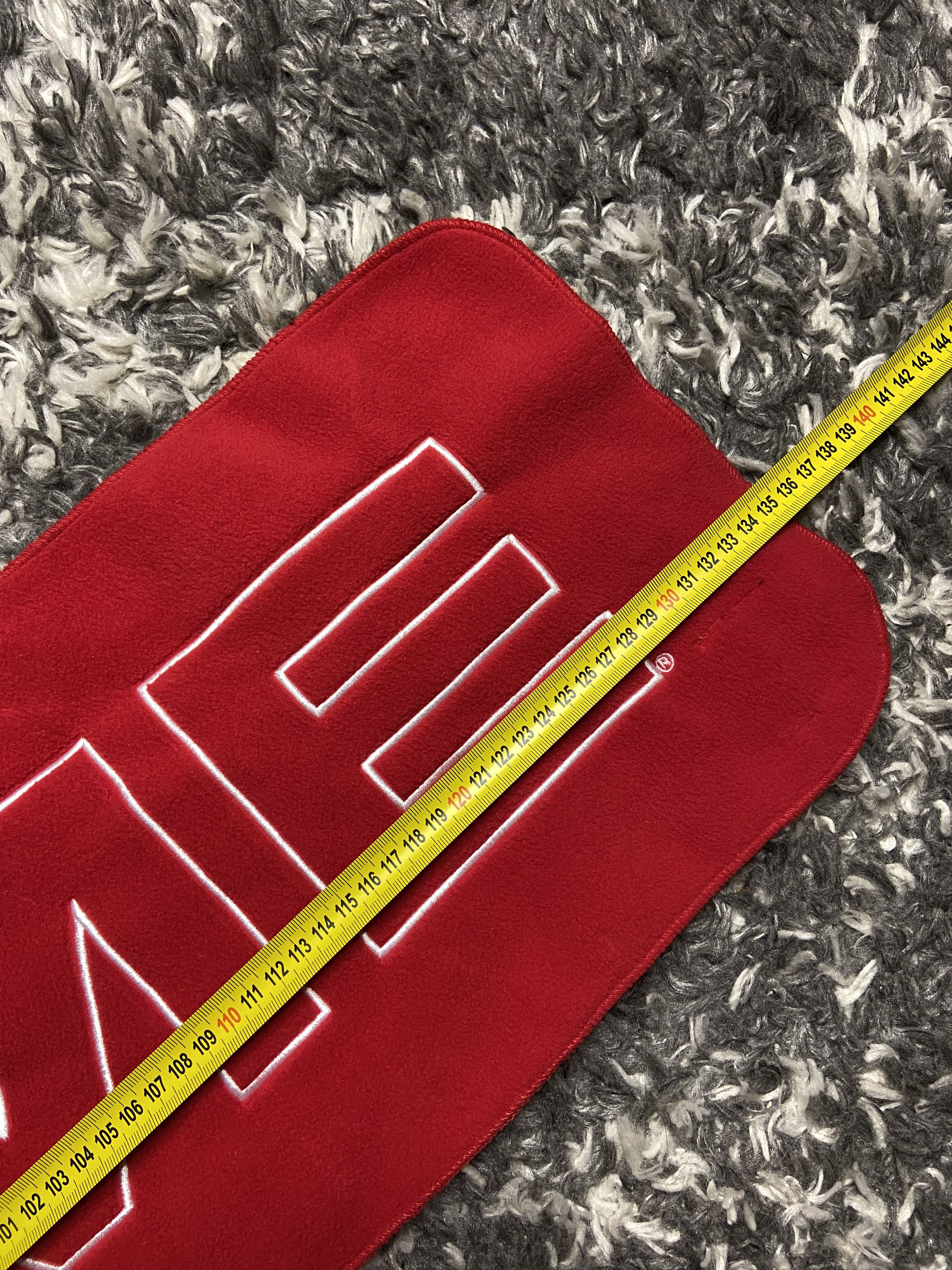 Supreme Supreme Polartec Logo Scarf in Red Polartec 200 Fleece FW17 Size ONE SIZE - 7 Thumbnail