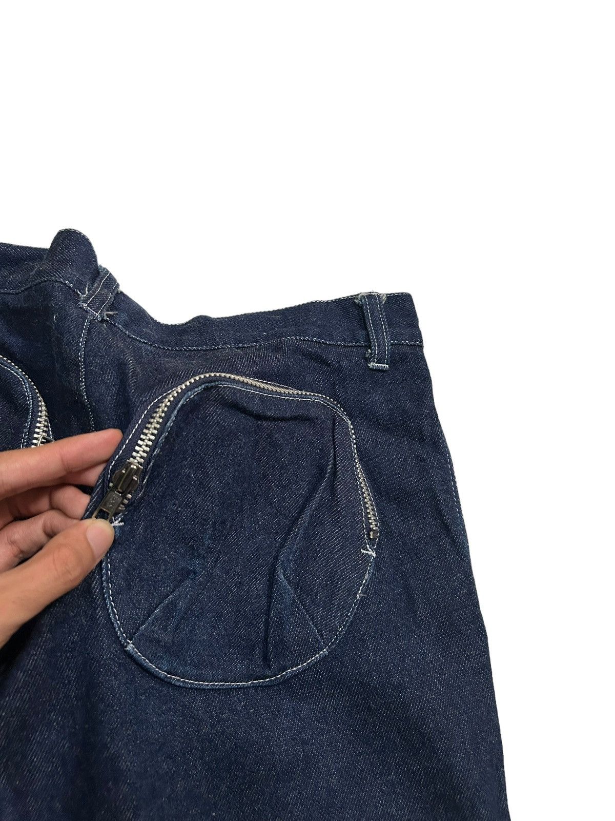 Japanese Brand × Kapital × Vintage Flare Japanese brand Ba-tsu Club Div Vintage Denim Rare☠️ 🎌☠️ Size US 28 / EU 44 - 6 Thumbnail