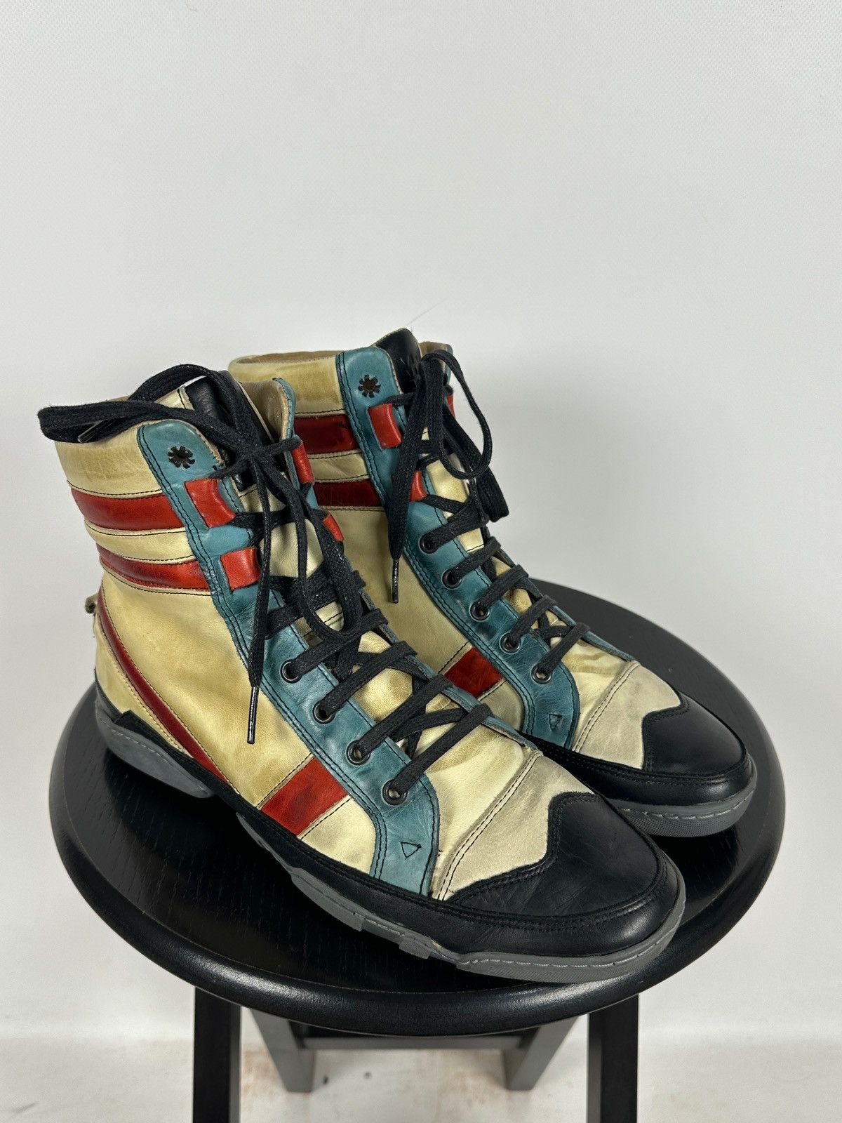 Marithe + Francois Girbaud 00s Vintage Marithé + François Girbaud High Top Sneakers Size US 8 / EU 41 - 5 Thumbnail