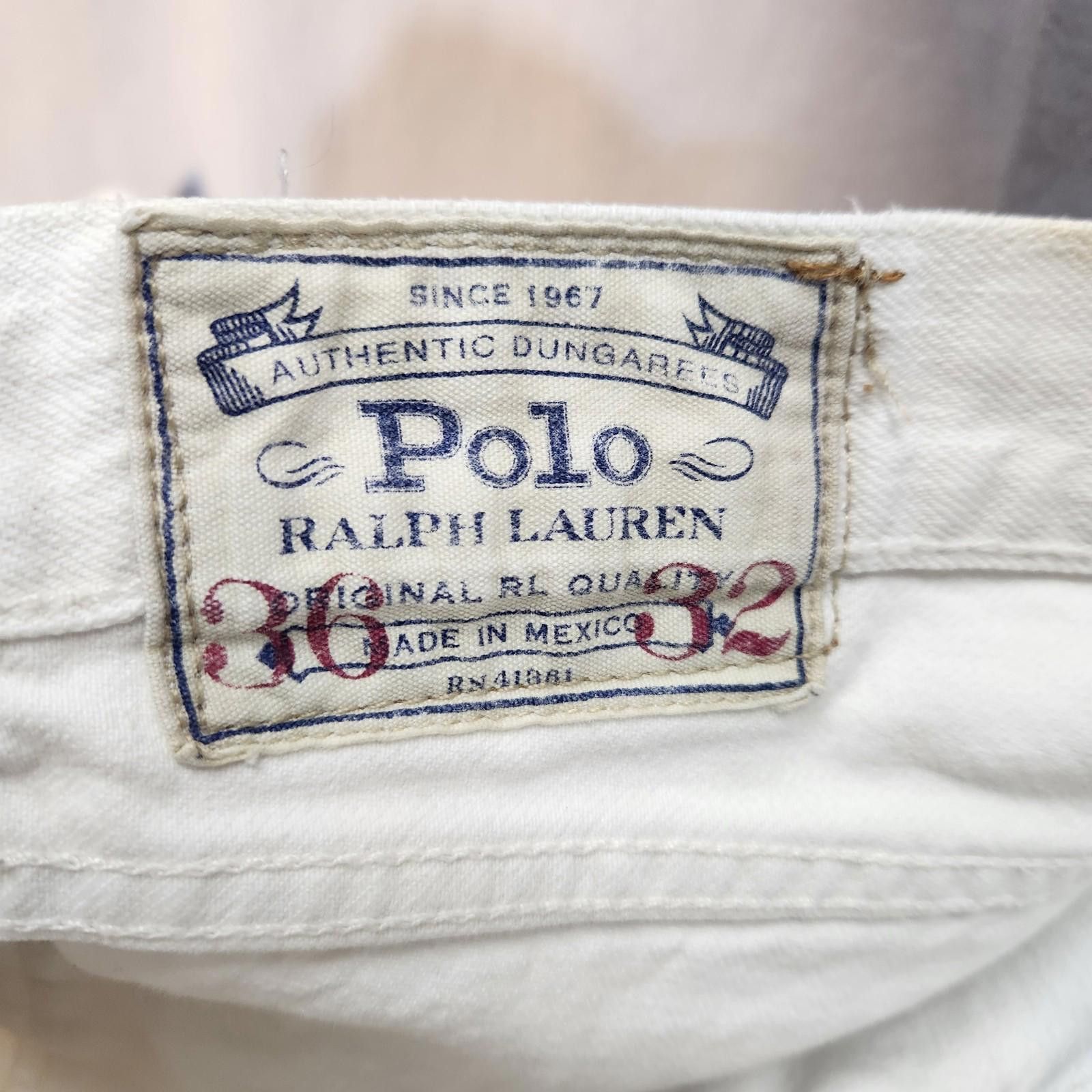 Polo Ralph Lauren Polo Varick Slim Straight White Jeans Size 36x32 Size US 36 / EU 52 - 12 Thumbnail