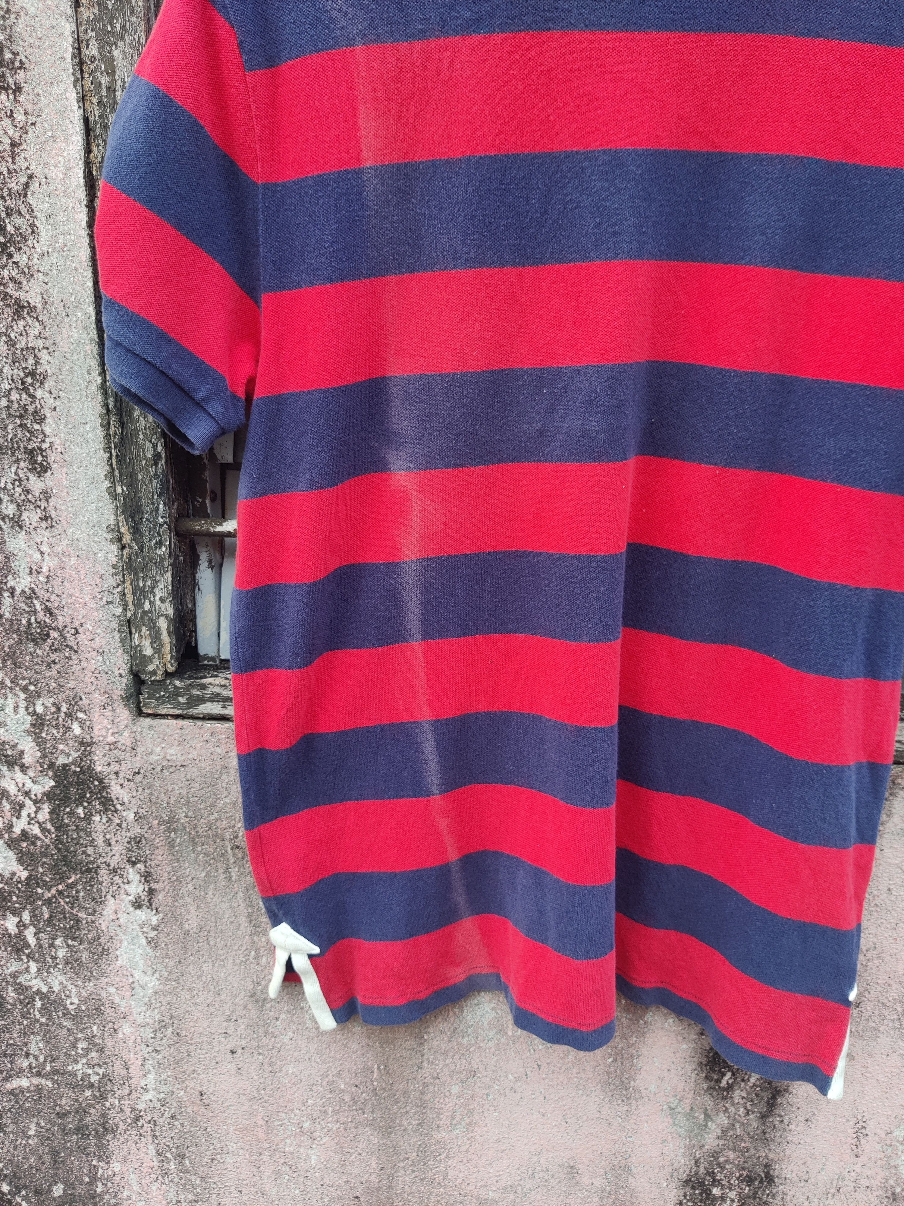 Ralph Lauren Vintage Sun Faded Ralph Lauren Rugby Stripe Shirt Size US L / EU 52-54 / 3 - 7 Thumbnail
