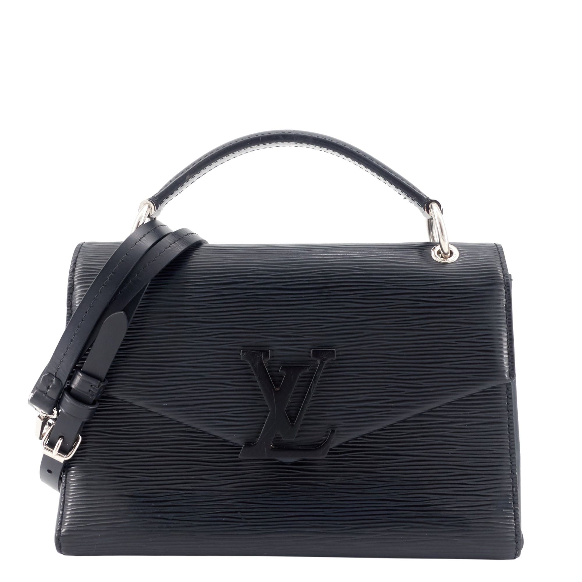 image of Louis Vuitton Pochette Grenelle Black Epi Leather Bag, Women's