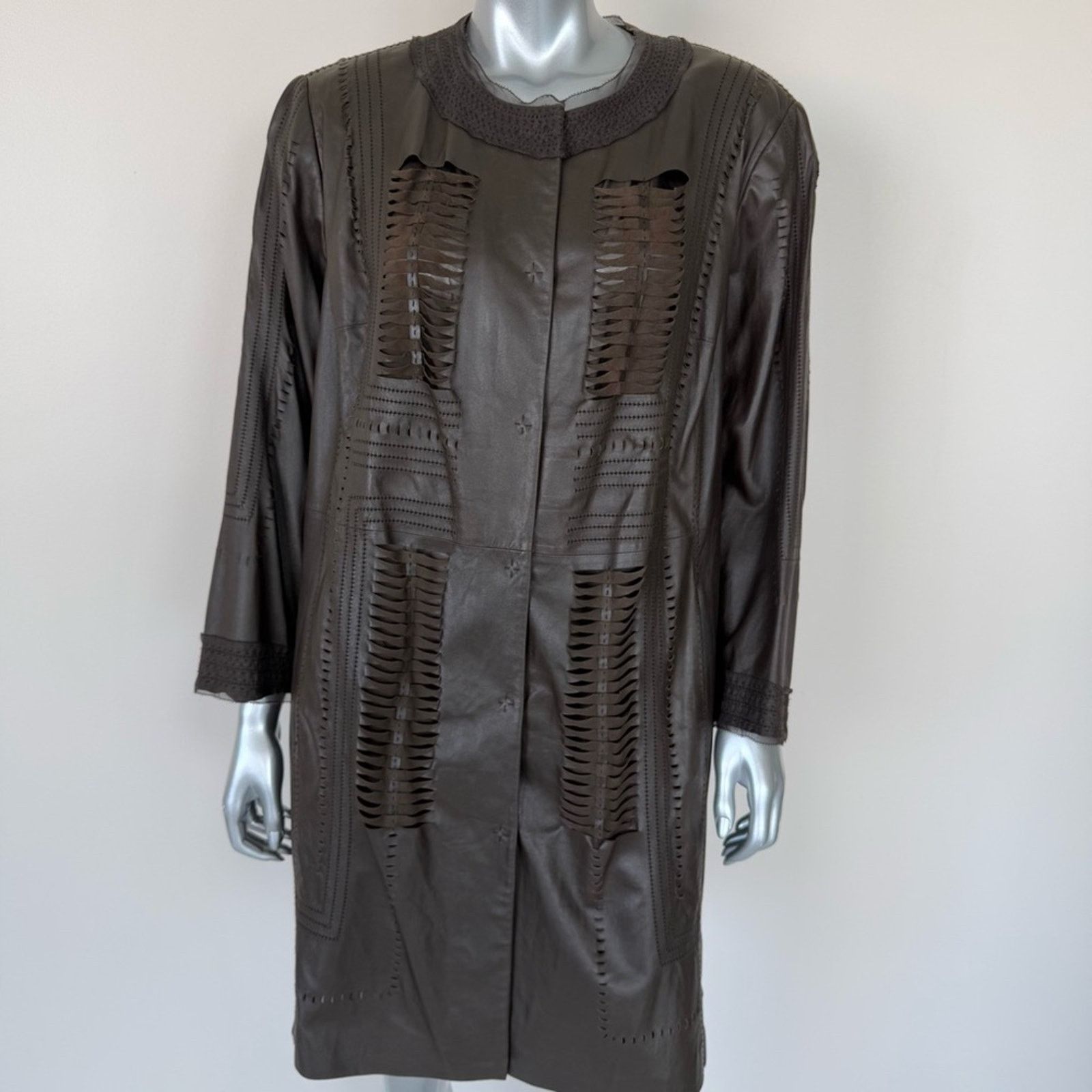 Elie Tahari Elie Tahari women leather coat size 3X Retail 1950$ Size 4XL / US 24-26 - 2 Thumbnail