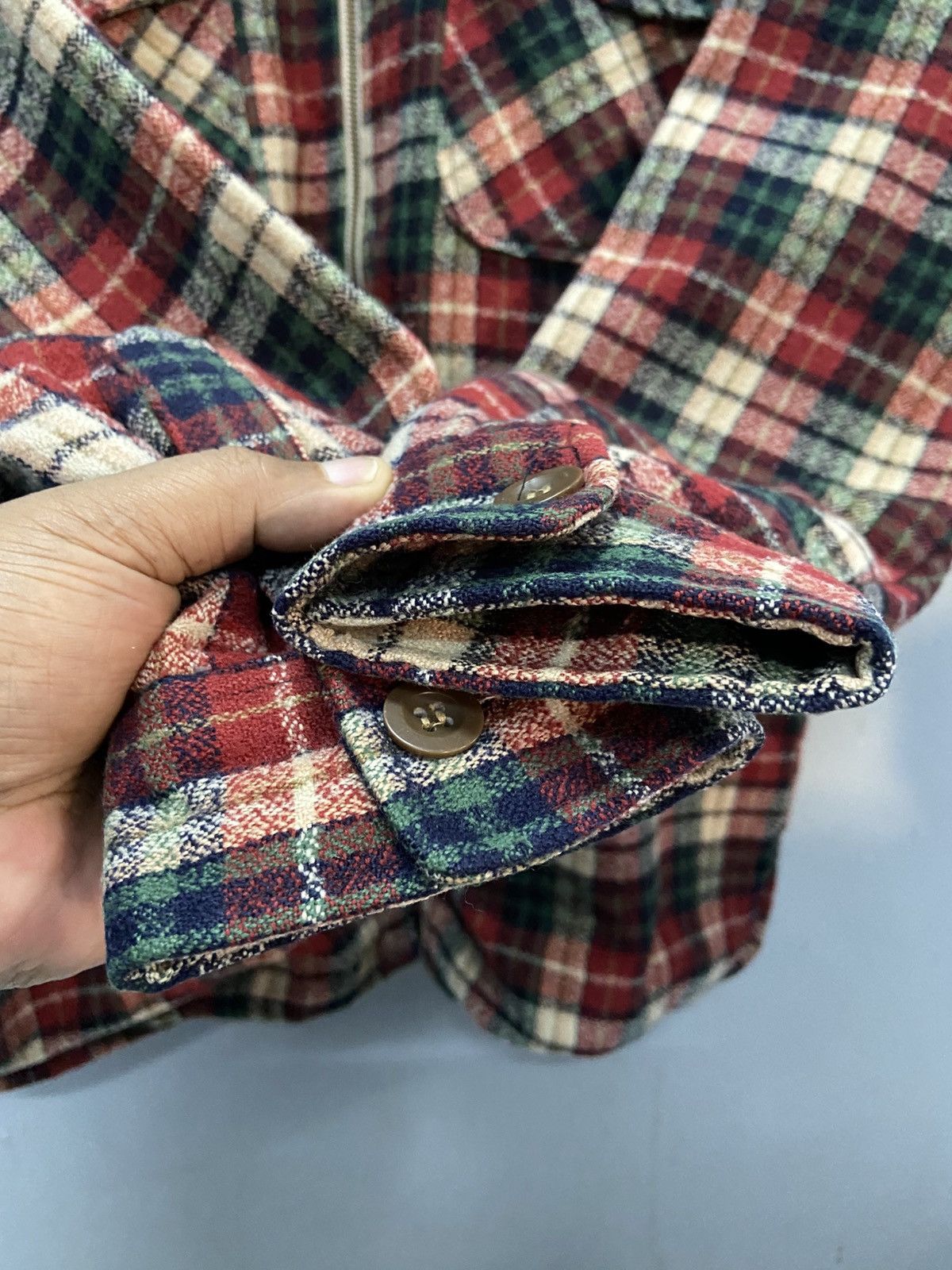 Oshkosh VINTAGE OSHKOSH FLANNEL WOOL JACKET Size US L / EU 52-54 / 3 - 6 Thumbnail