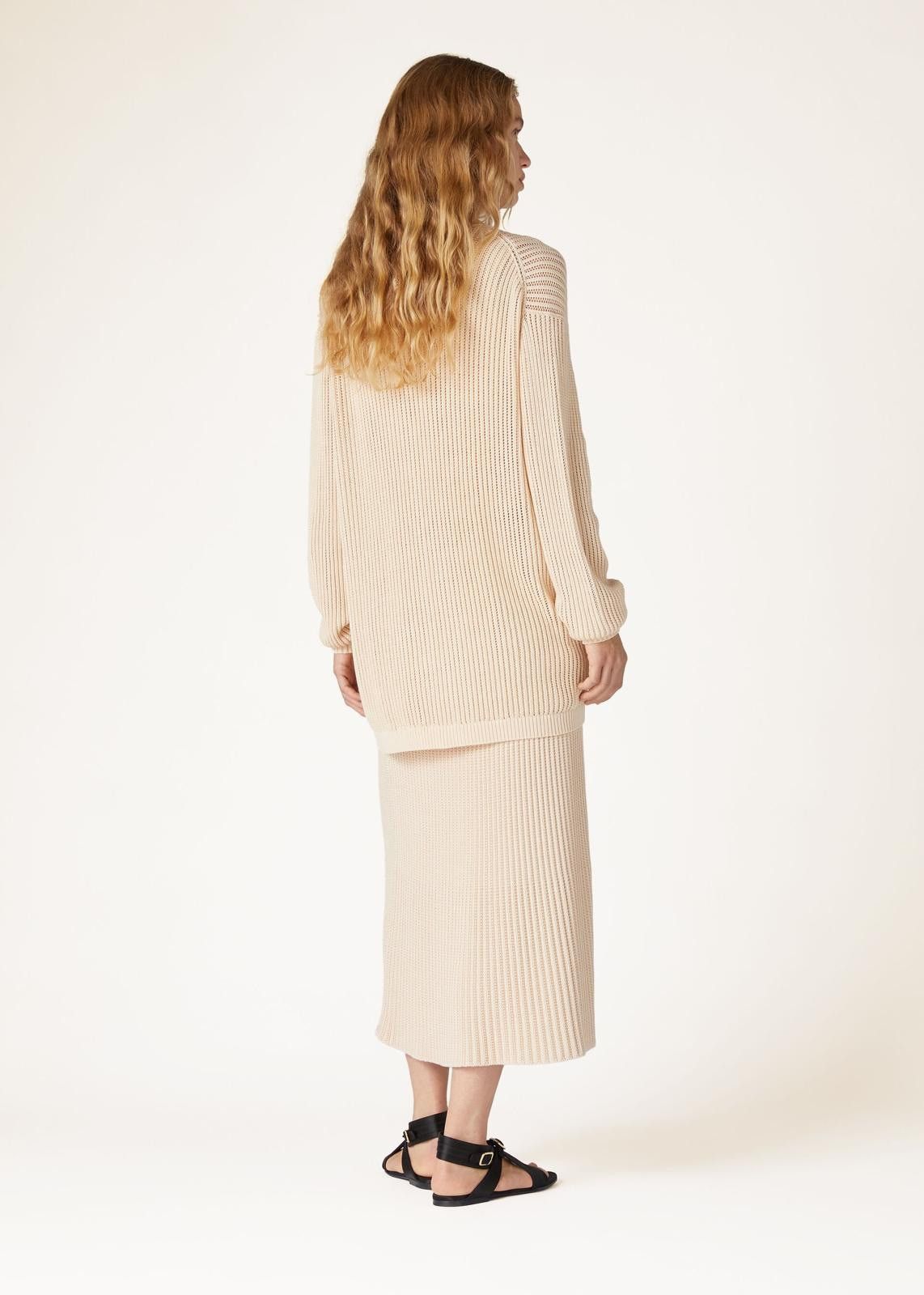 Loro Piana o1srvl11e0125 FAN6261 Ikeda Cardigan in Cream Size L / US 10 / IT 46 - 4 Thumbnail