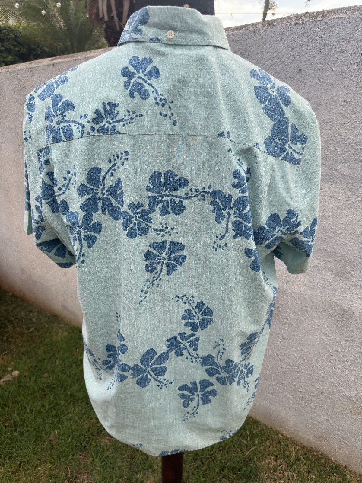 Reyn Spooner Reyn Spooner Tailored Fit Hawaiian Print Green Men's Large