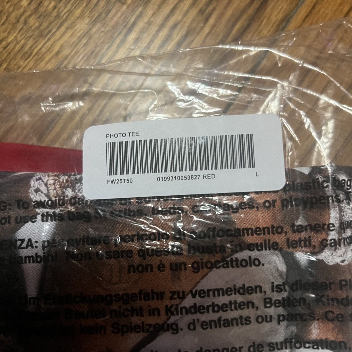 Supreme In Hand Supreme Playboi Carti Photo Tee Red Size L Size US L / EU 52-54 / 3 - 5 Thumbnail