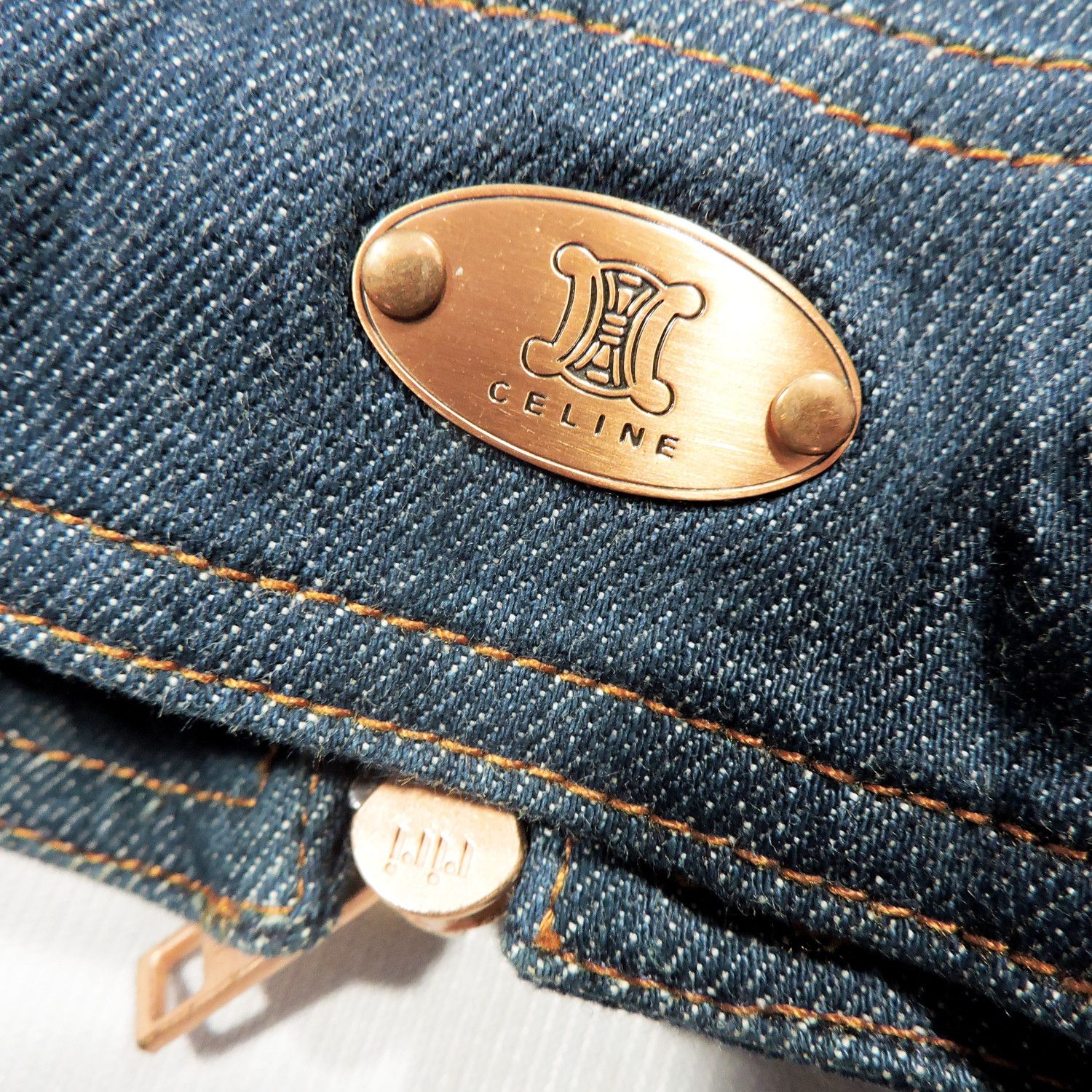 Celine CELINE TRIOMPHE DOUBLE ZIP DENIM JACKET Size M / US 6-8 / IT 42-44 - 12 Thumbnail