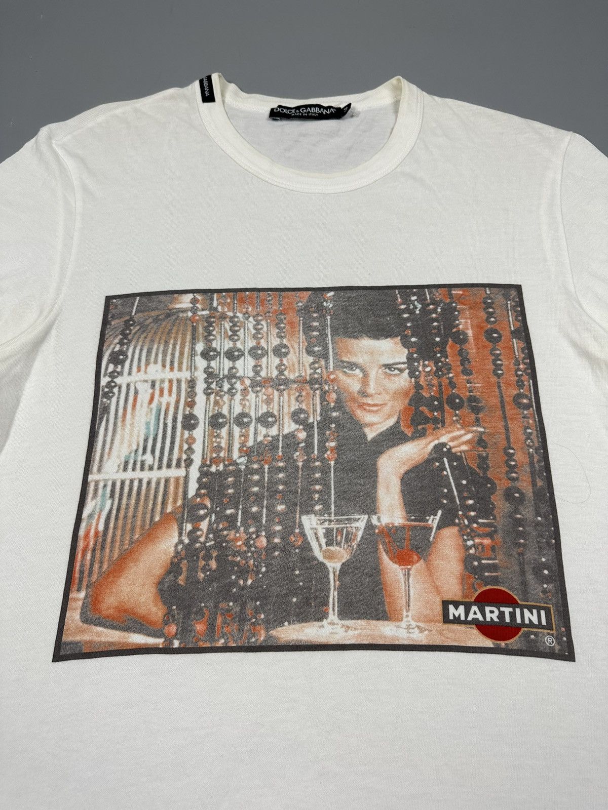 Designer × Dolce & Gabbana Vintage Dolce & Gabbana x Martini Photo Tee Size M / US 6-8 / IT 42-44 - 3 Thumbnail