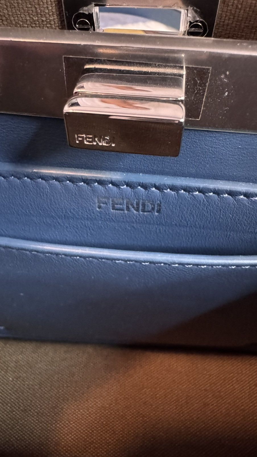 Fendi Fendi PEKaBOO ISeeU Petite Velluto Jaquard FF/VIT.GRACE Size ONE SIZE - 12 Thumbnail
