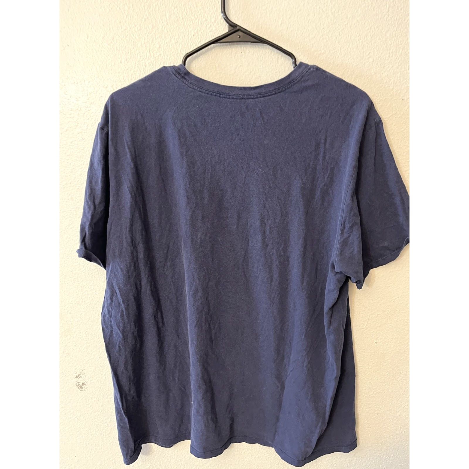 Nike Nike Athletic Logo T-Shirt Mens XL Navy Blue Distressed Sports Size US XL / EU 56 / 4 - 3 Thumbnail