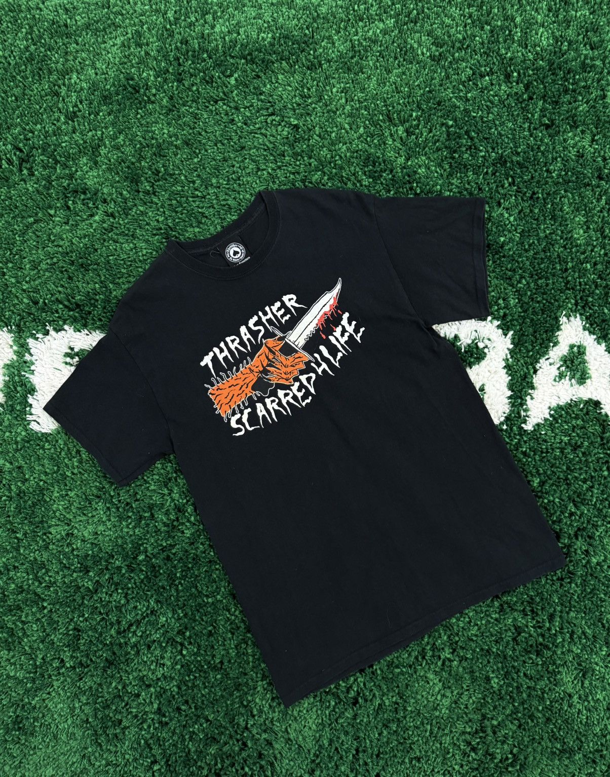 Thrasher Thrasher Scarred 4 Life Knife Tee Black Sz. Medium Skate Size US M / EU 48-50 / 2 - 1 Thumbnail