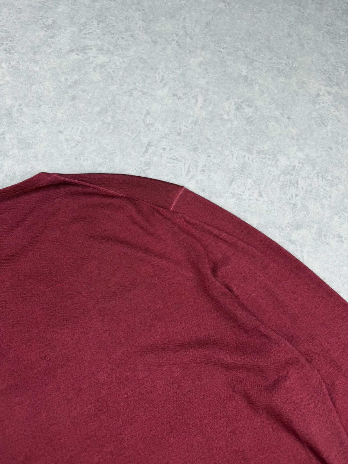 Zanieri Zanieri Crew Neck Sweater XL 54 Wool Cashmere Burgundy Men’s Size US L / EU 52-54 / 3 - 10 Thumbnail