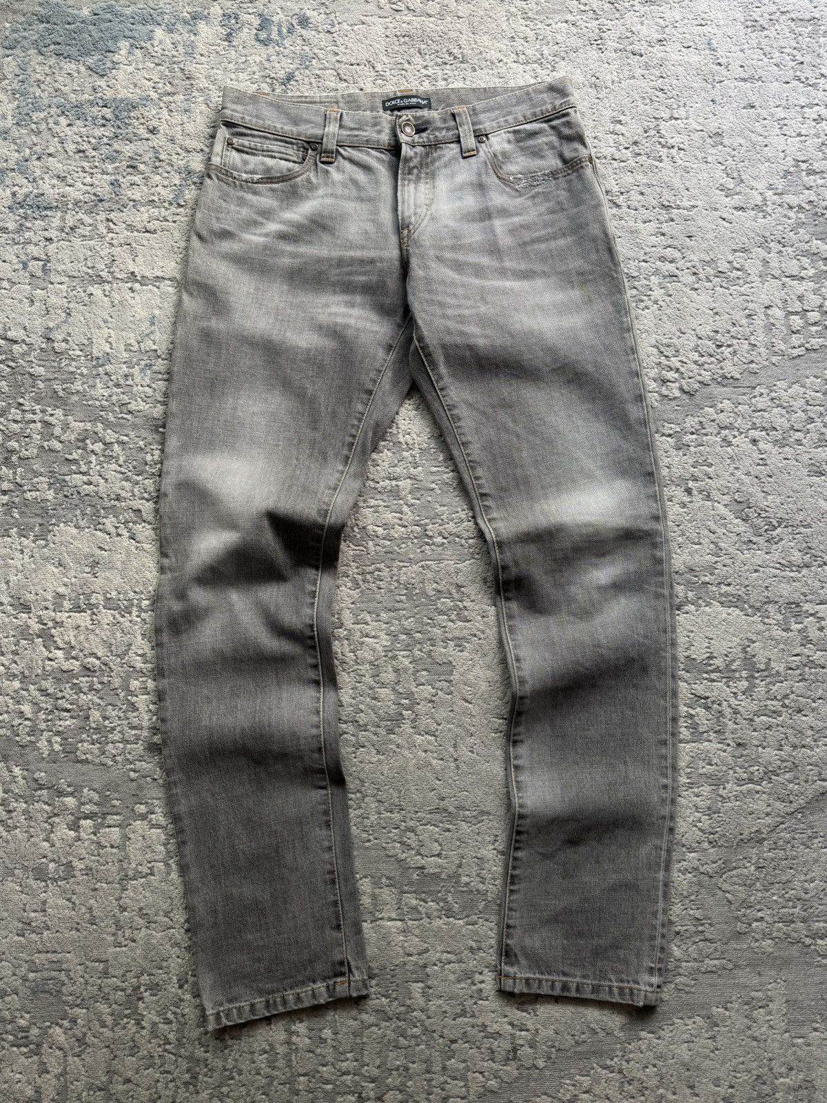 Dolce & Gabbana Dolce Gabbana Vintage Gray Denim Jeans Size 46 made in Italy Size US 31 - 1 Thumbnail