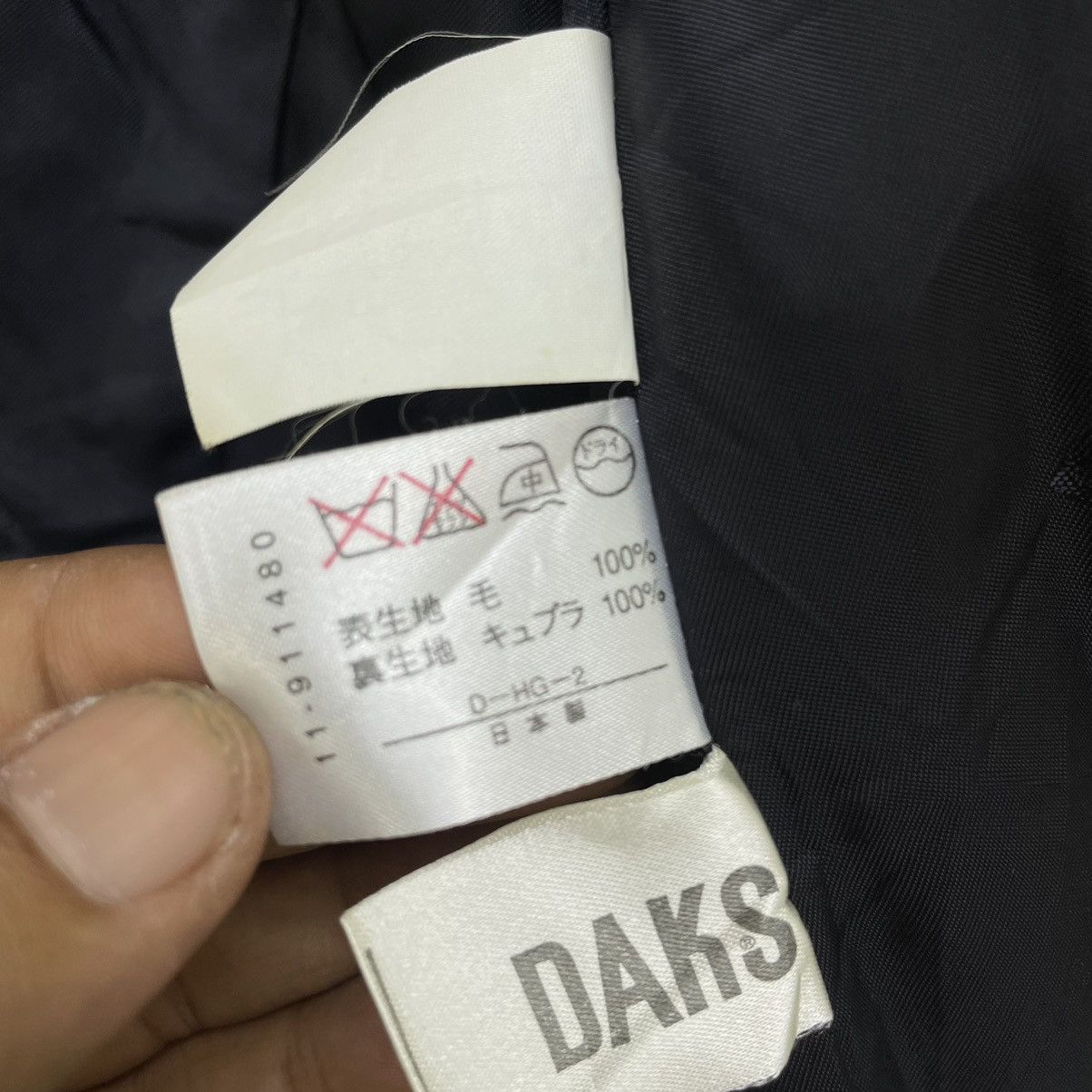 DAKS × Designer Daks London All Black Double Collar Jacket Size US M / EU 48-50 / 2 - 7 Thumbnail