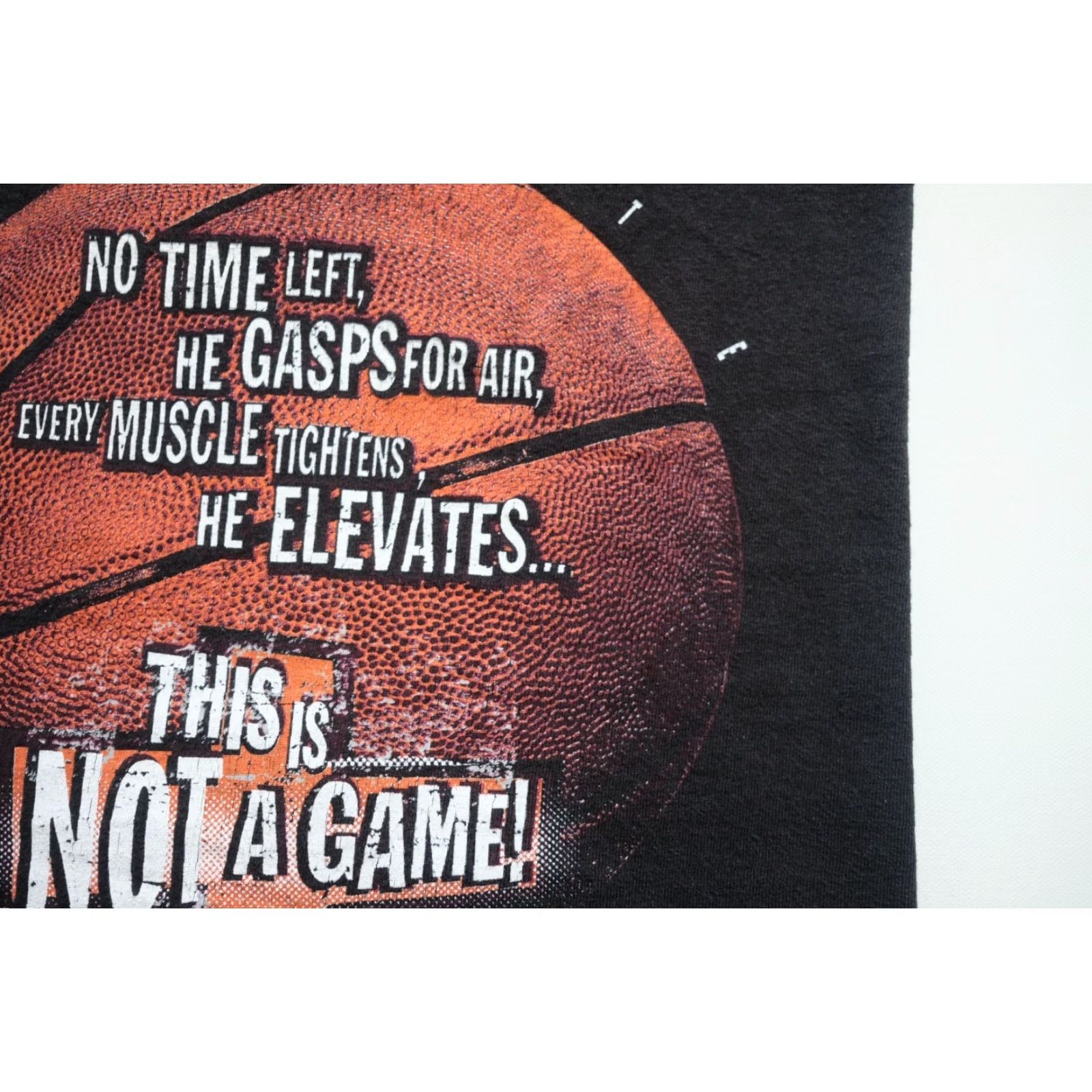 Delta VINTAGE Delta T-Shirt Graphic Print 90s Bible God Elevate Not a Game Black XL Men Short Sleeve Crew Neck Size US XL / EU 56 / 4 - 4 Thumbnail