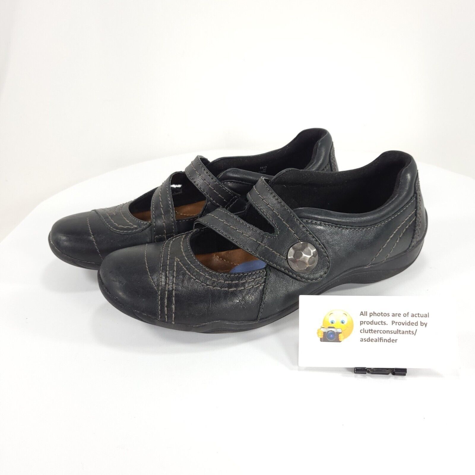 Ecco Clarks Artisan Mary Jane Flat Womens Size 8 26066514 Black Grailed