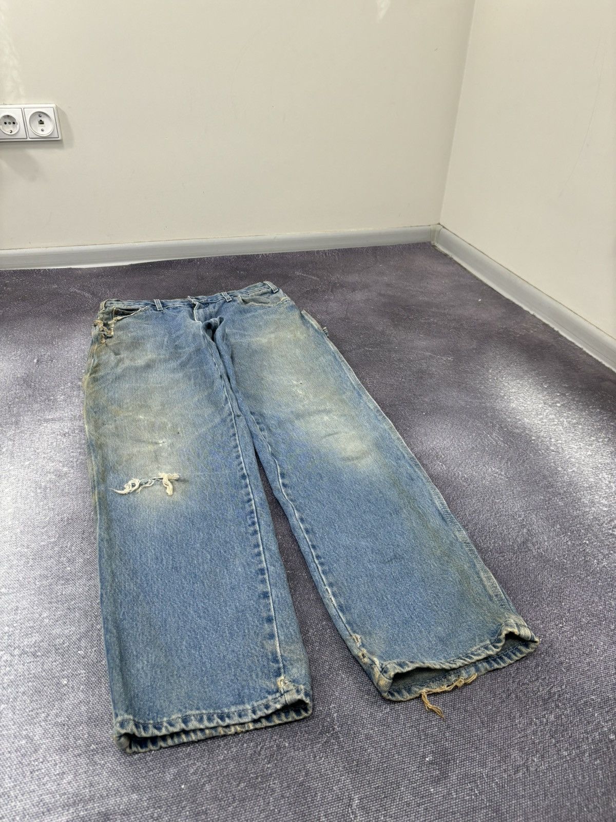 Dickies Vintage Dickies USA Denim Faded Blue Skate Hype Jeans Size US 34 / EU 50 - 9 Thumbnail