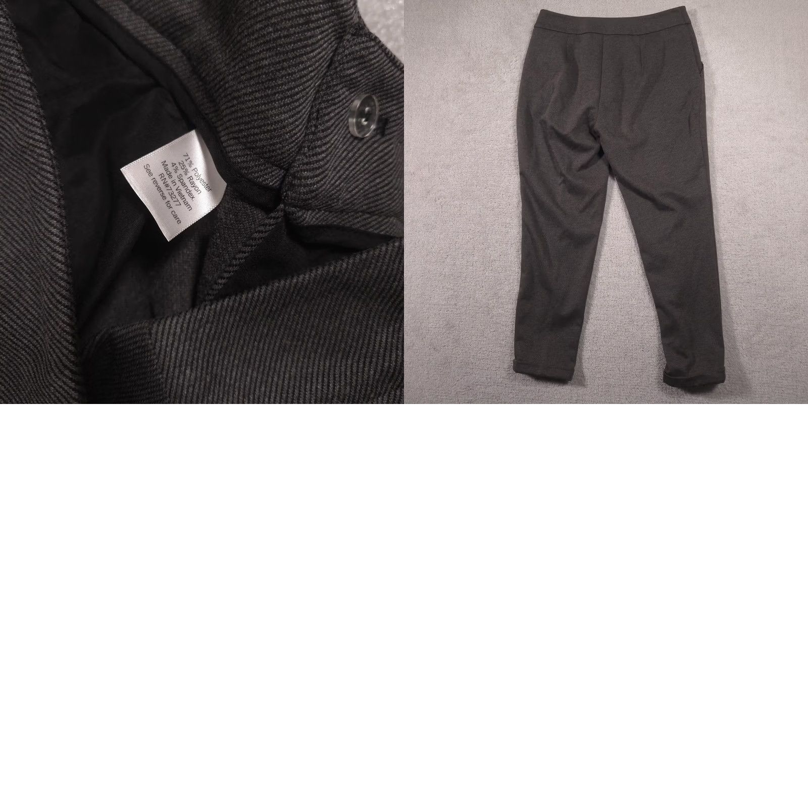 Nine West Nine West Dress Pants Womens 12 Gray Ponte Slim Tapered Fit Stretch Work Career Dress Pants Size 34" / US 12 / IT 48 - 9 Thumbnail