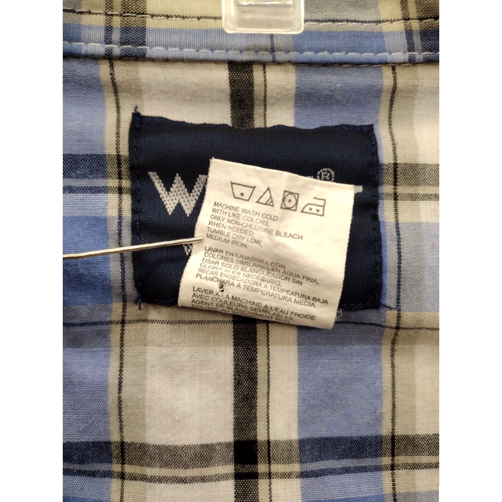 Wrangler VTG Wrangler Western Shirt Mens 3XT Short Sleeve Plaid Button-Up Wrangler Wrancher Cowboy Western Shirt Mens 3XT XS? Size US XXL / EU 58 / 5 - 4 Thumbnail