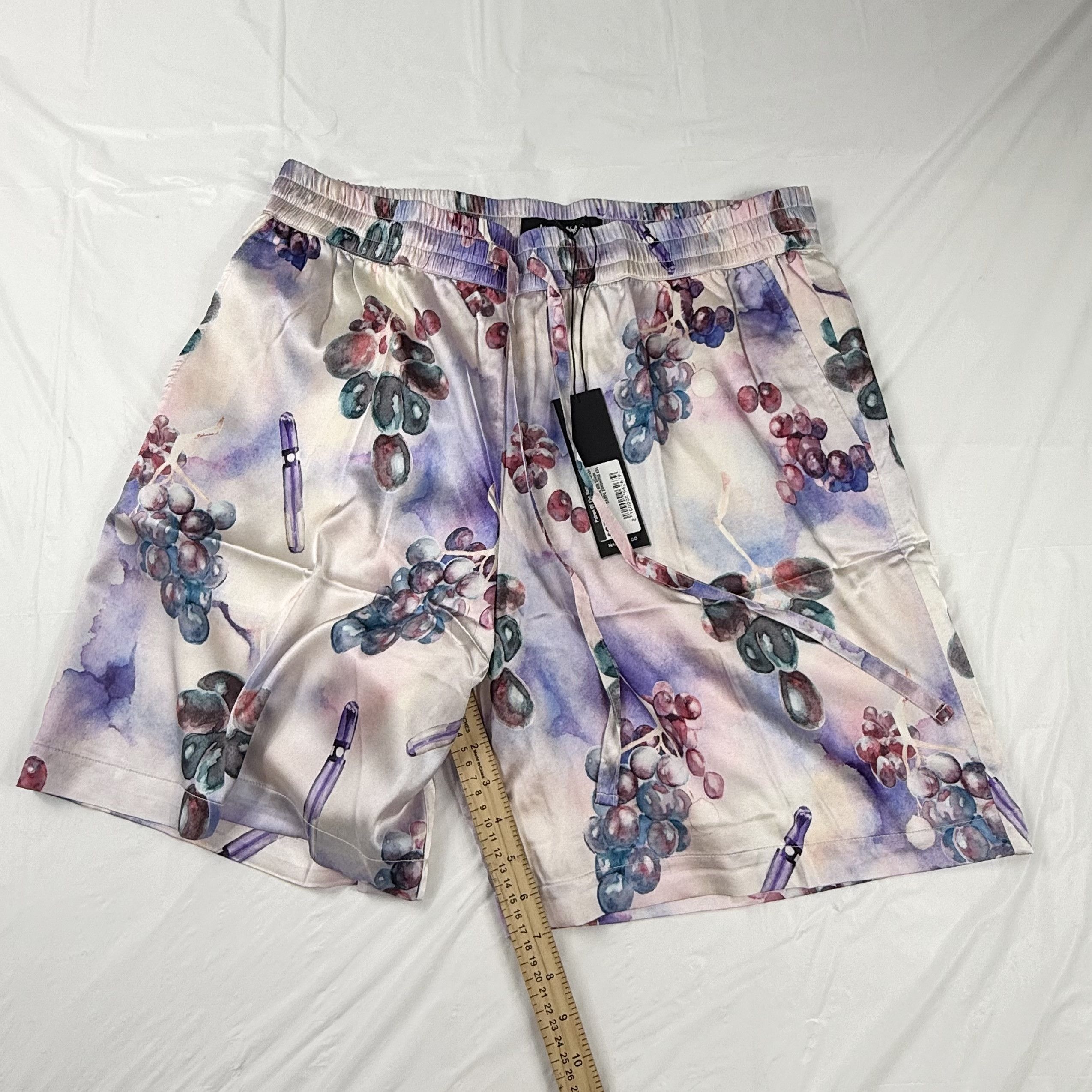 Nahmias Nahmias Grape Swishers Silk Shorts XXL New $630 Size US 36 / EU 52 - 4 Thumbnail