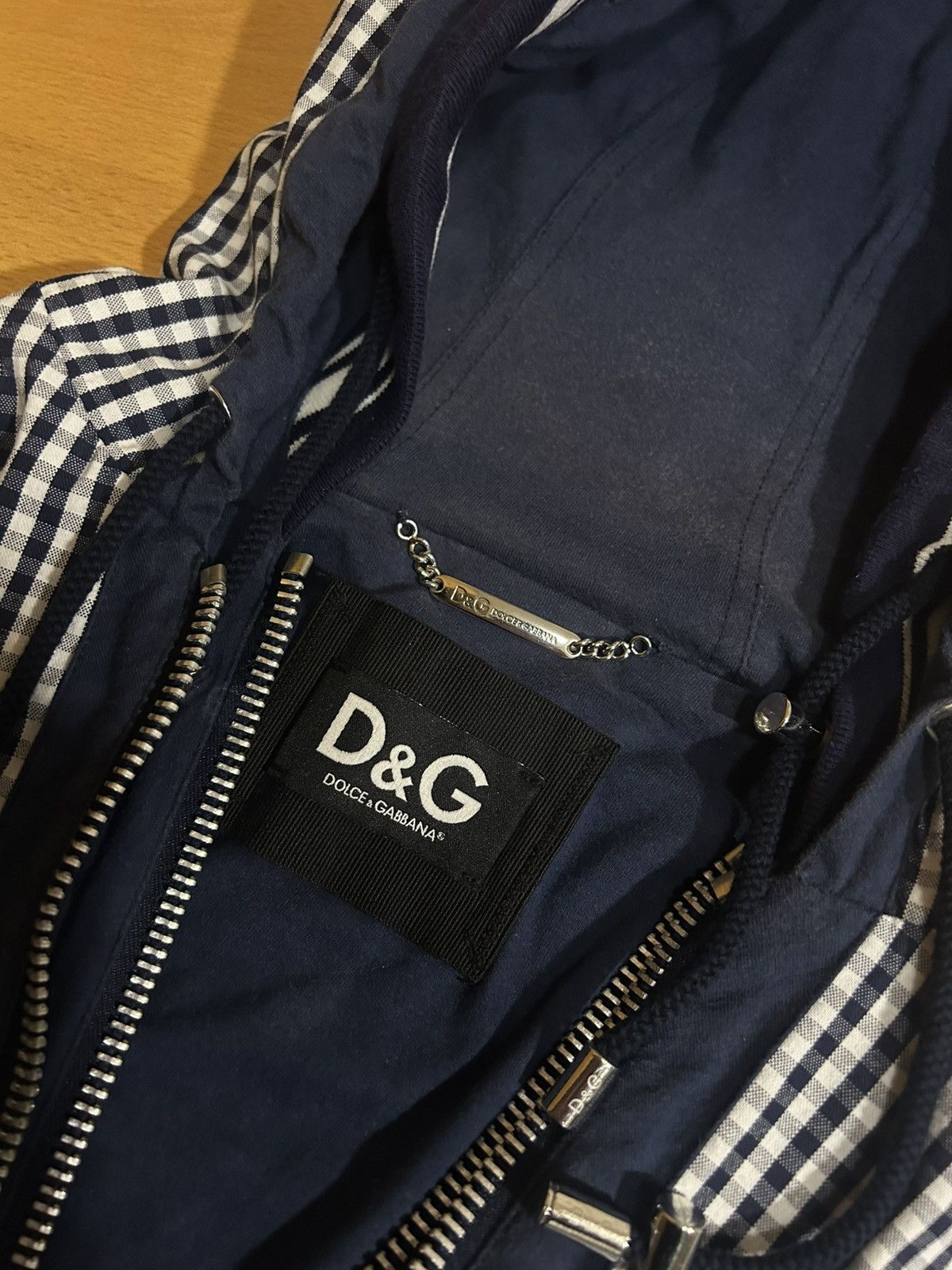 Dolce & Gabbana D&G Dolce & Gabbana Archive Hybrid Gingham Layered Jacket Size US S / EU 44-46 / 1 - 5 Thumbnail