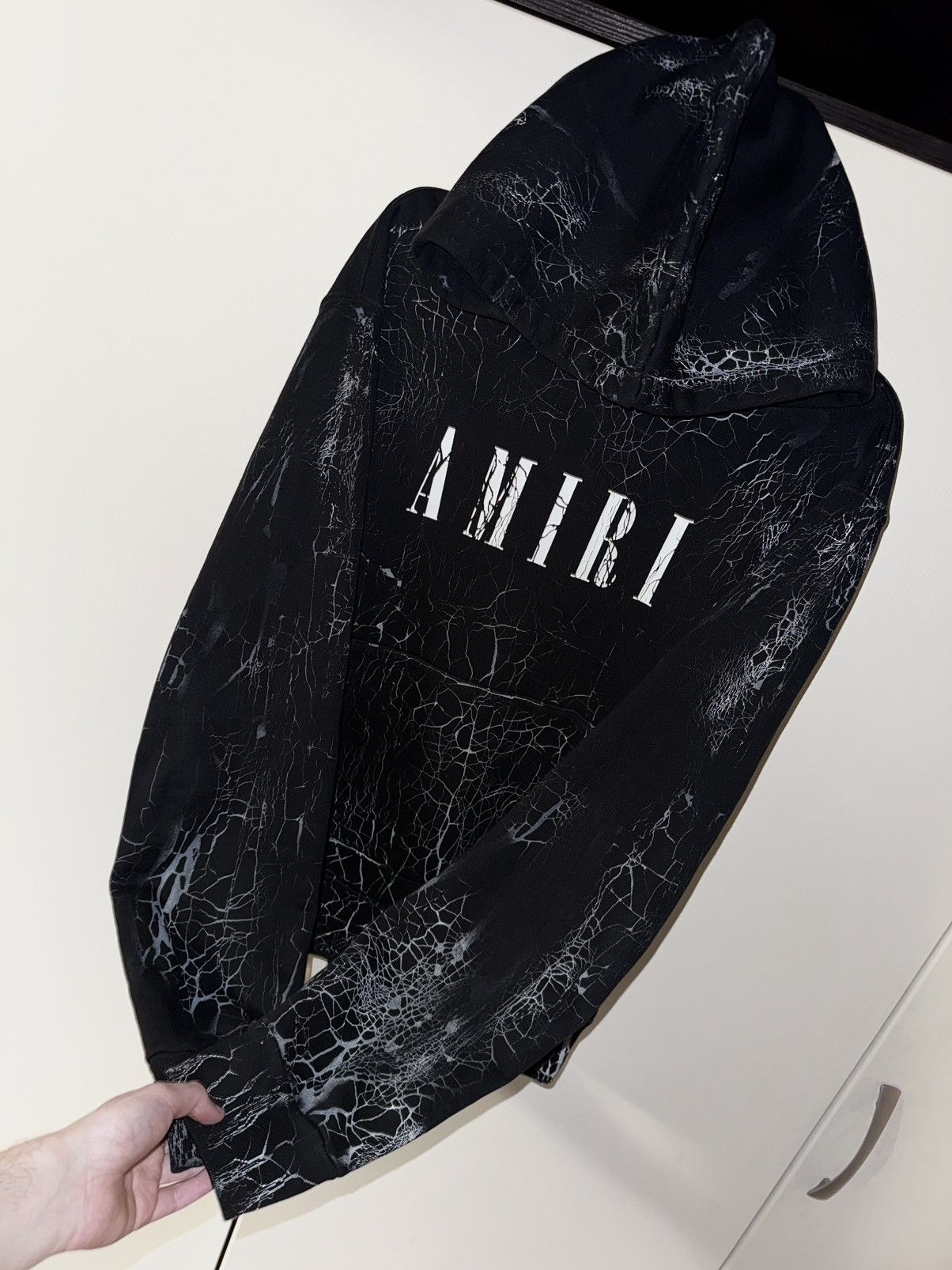 Amiri AMIRI CRACKED CORE LOGO HOODIE Size US L / EU 52-54 / 3 - 4 Thumbnail