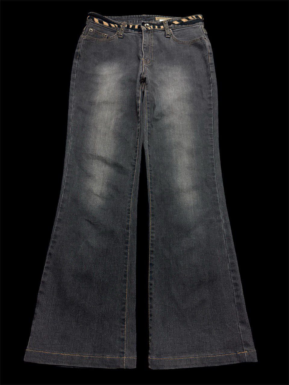 Japanese Brand FLARED 90s Japanese Mudwash Sick Bootcut Denim Jeans Size US 27 - 1 Thumbnail