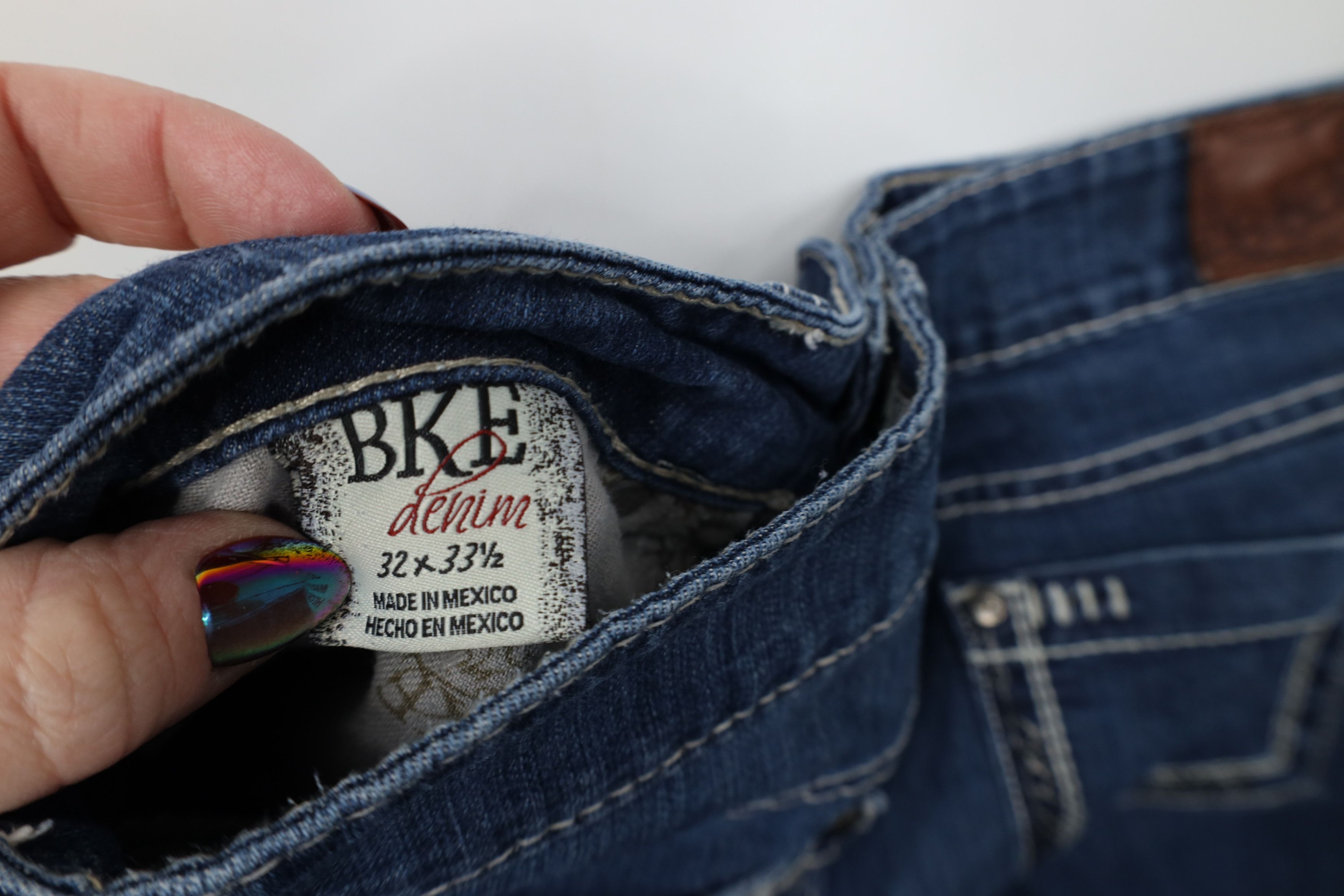 Vintage Y2K Buckle BKE Stretch Flared Bootcut Denim Jeans Blue Size 32" / US 10 / IT 46 - 7 Thumbnail