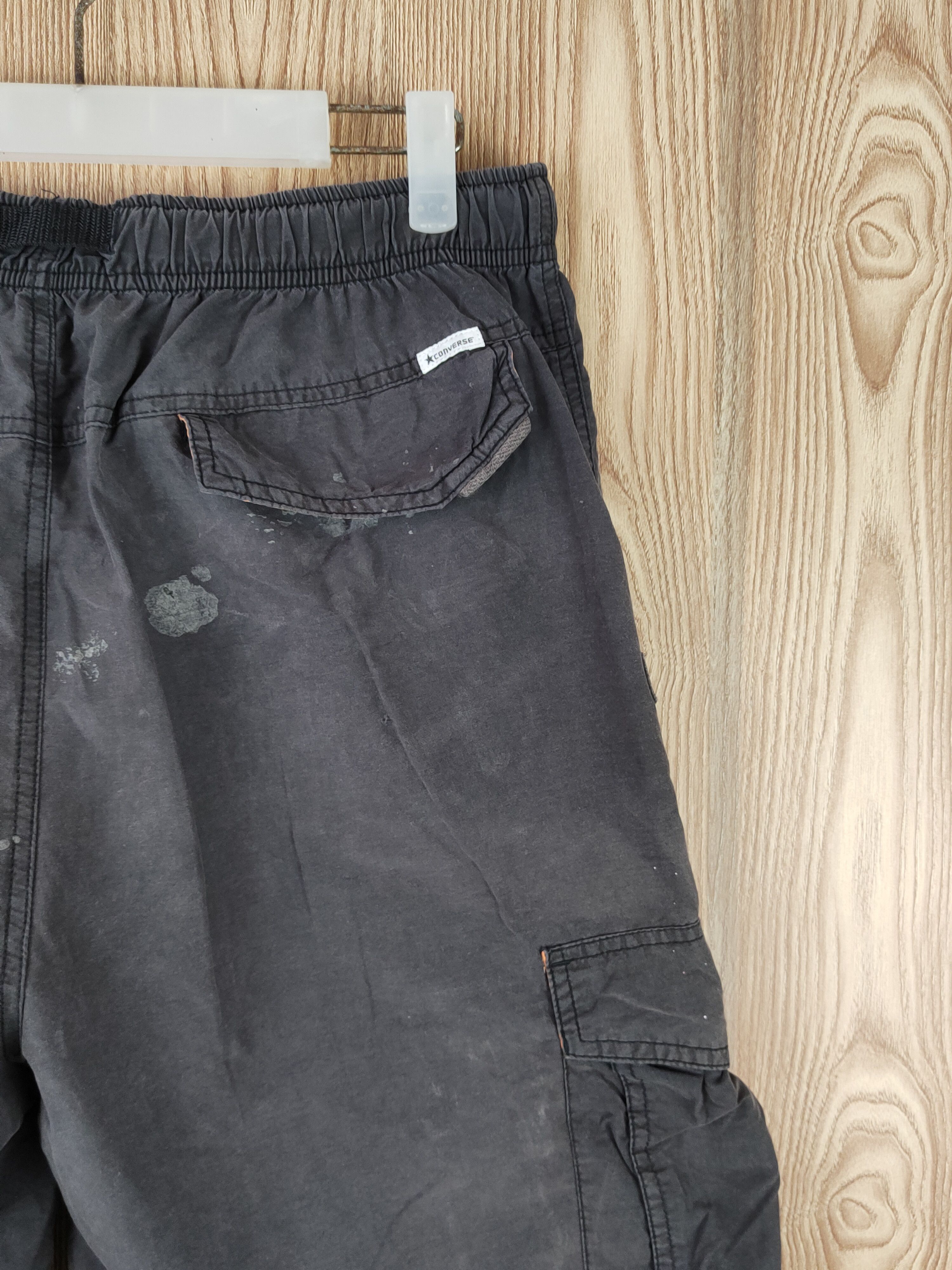 Converse Converse Black Faded Multipocket Tactical Short Pants #S2750 Size US 32 / EU 48 - 12 Thumbnail