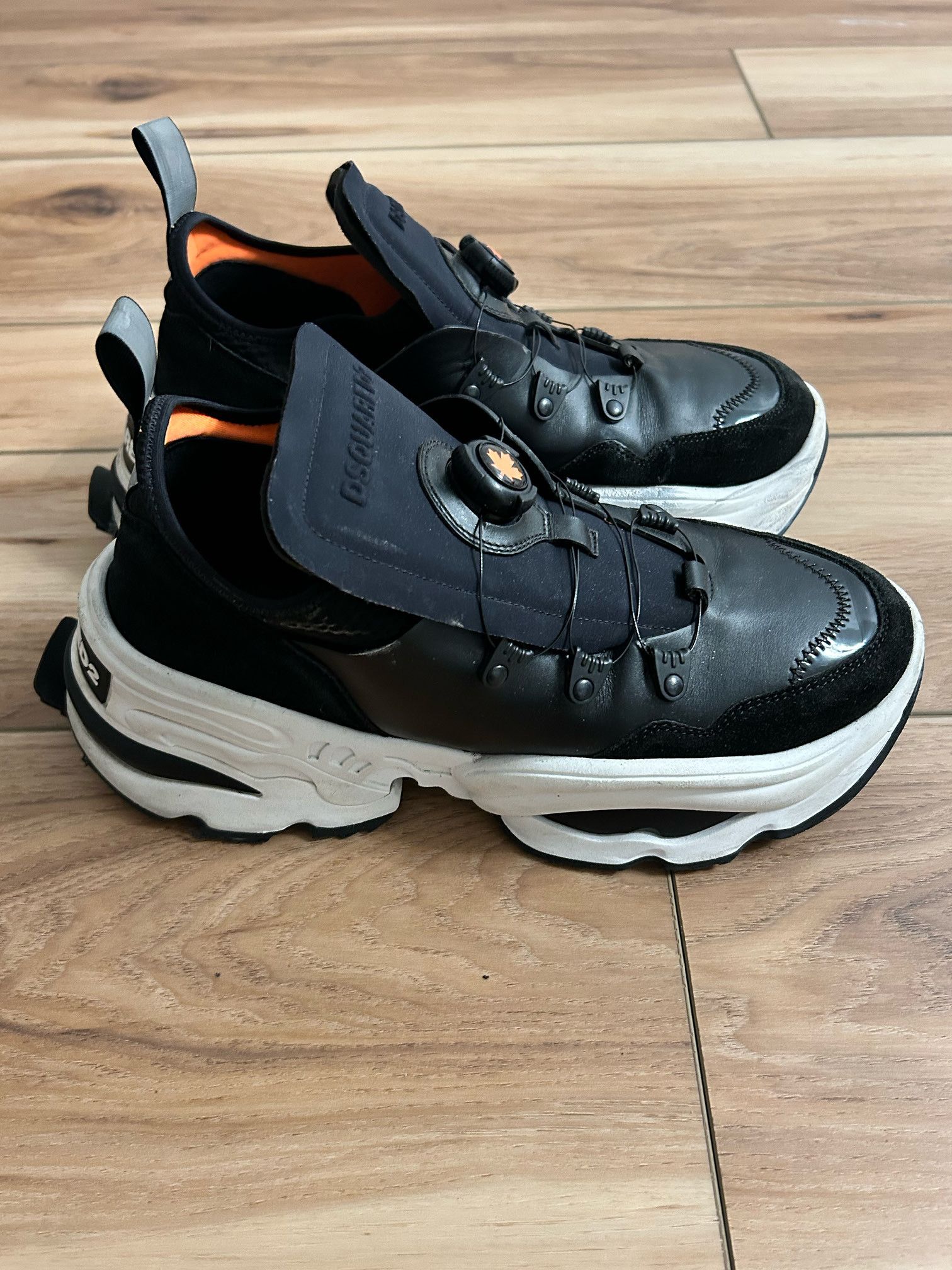 Dsquared2 Dsquared2 "The Rolling Giant" – Black/White – EU 43 / US 10 Size US 10 / EU 43 - 2 Thumbnail