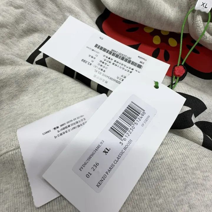 Kenzo KENZO Floral Print Hooded Sweatshirt for Women -2507 Size XL / US 12-14 / IT 48-50 - 5 Thumbnail